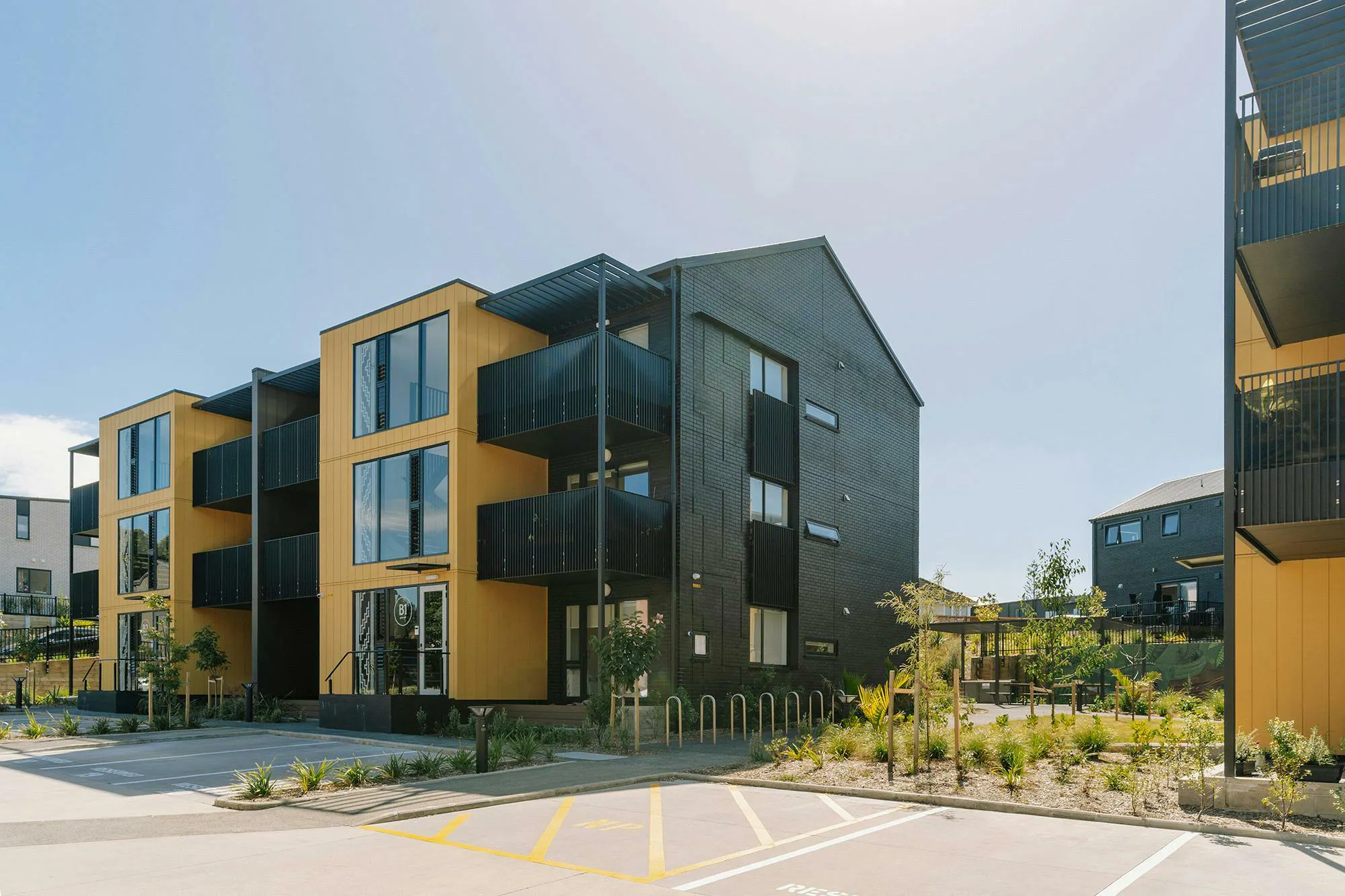 Moroki Apartments Modern Apartments Construkt Architects Auckland Parking 4