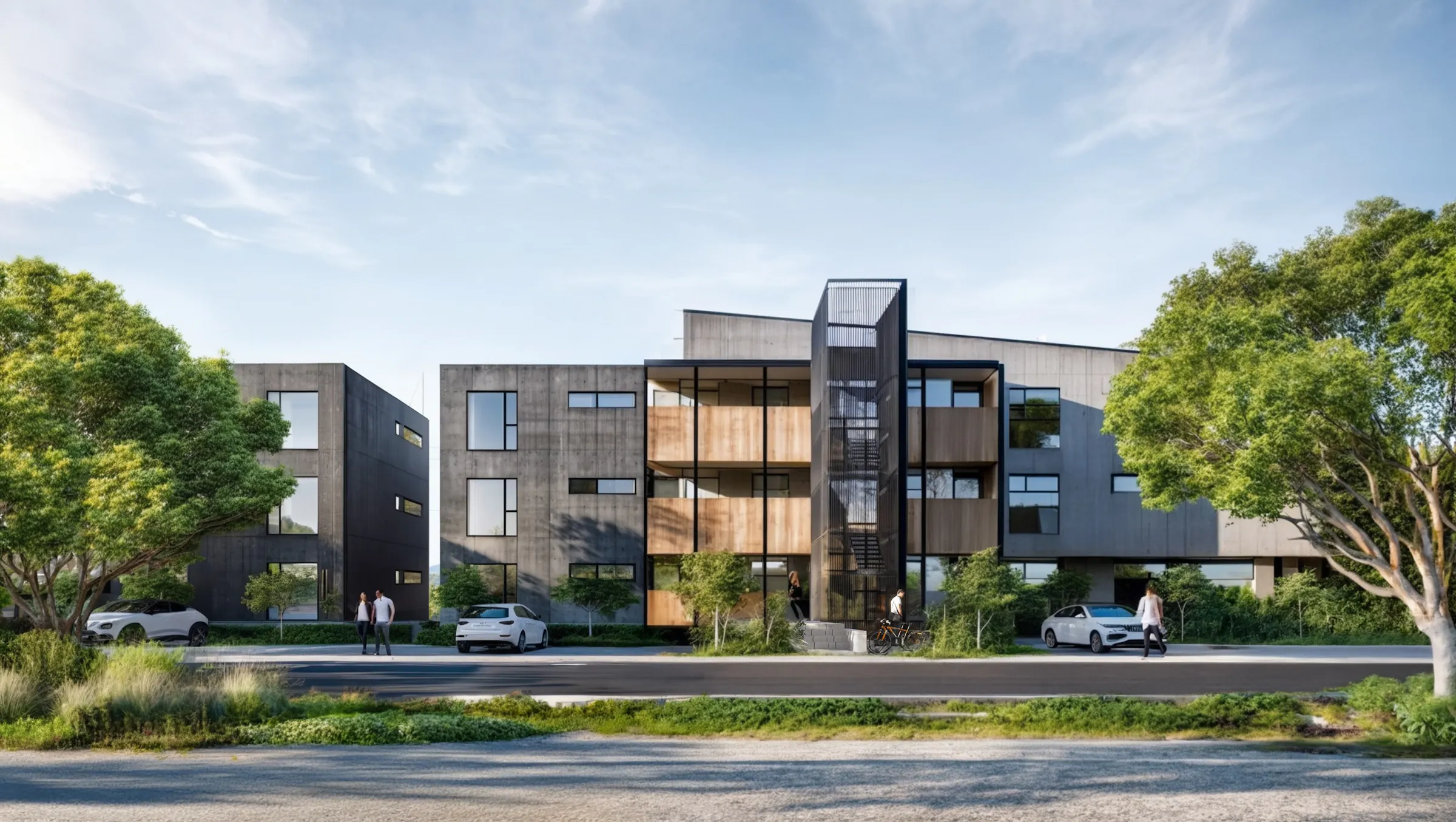 Nikau Apartments Modern Apartments Construkt Architects Auckland Street Elevation