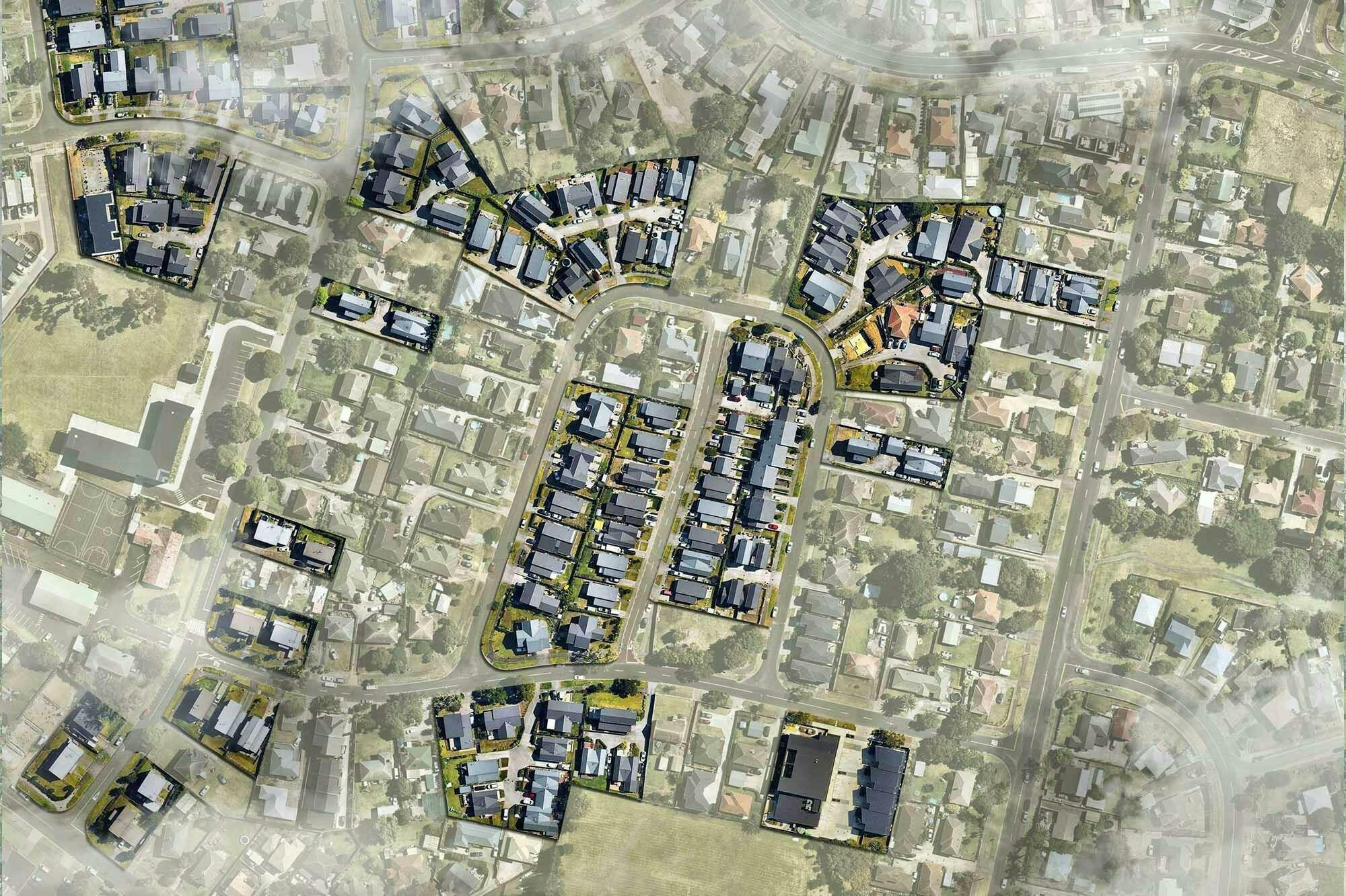 Northern Glenn Innes Development Masterplanning Construkt Architects Auckland Illustrative Aerial