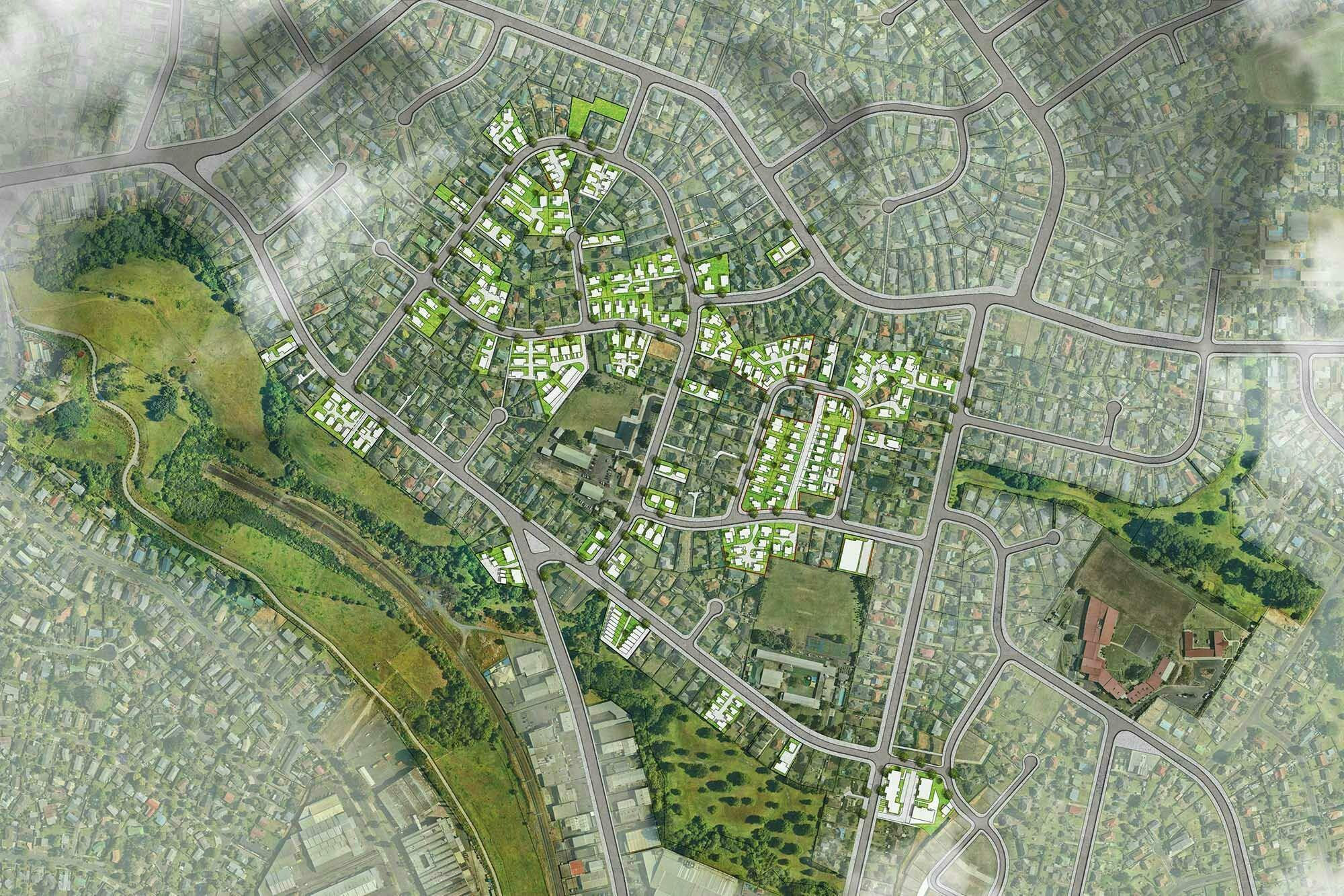 Northern Glenn Innes Development Masterplanning Construkt Architects Auckland Illustrative Plan