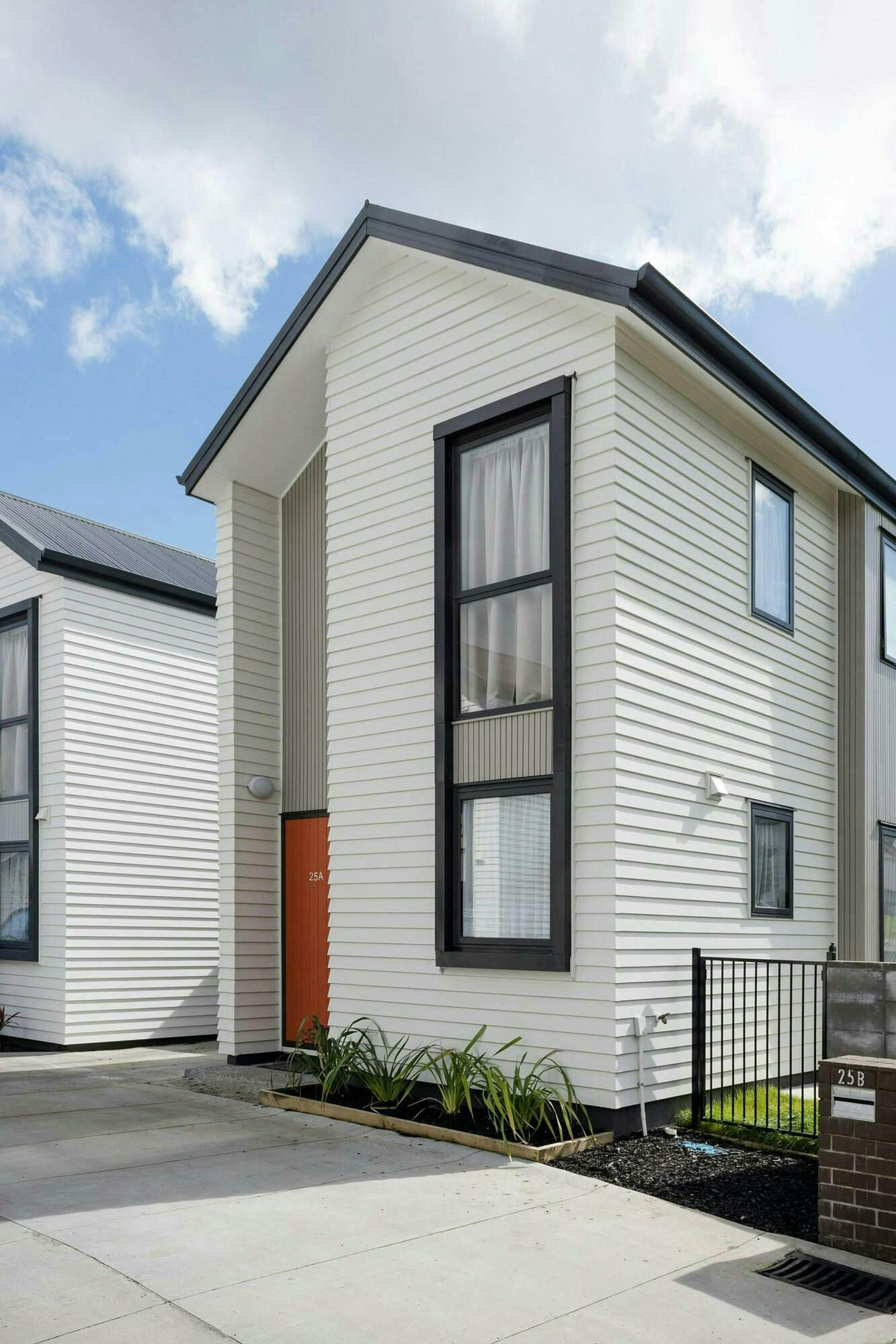 Northern Glenn Innes Housing Modern Terraces Construkt Architects Auckland Entrance