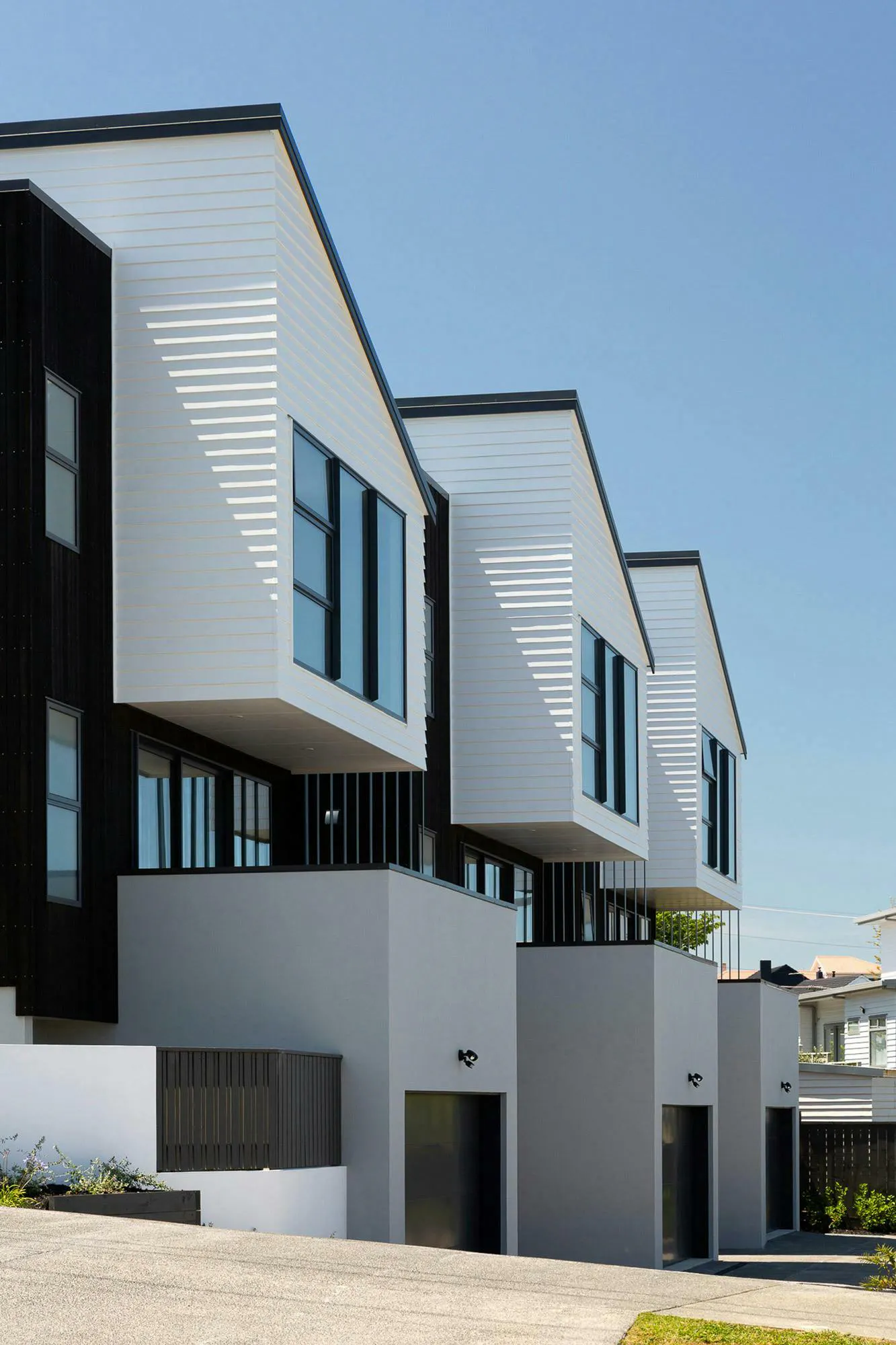 Northern Glenn Innes Housing Modern Terraces Construkt Architects Auckland Garages