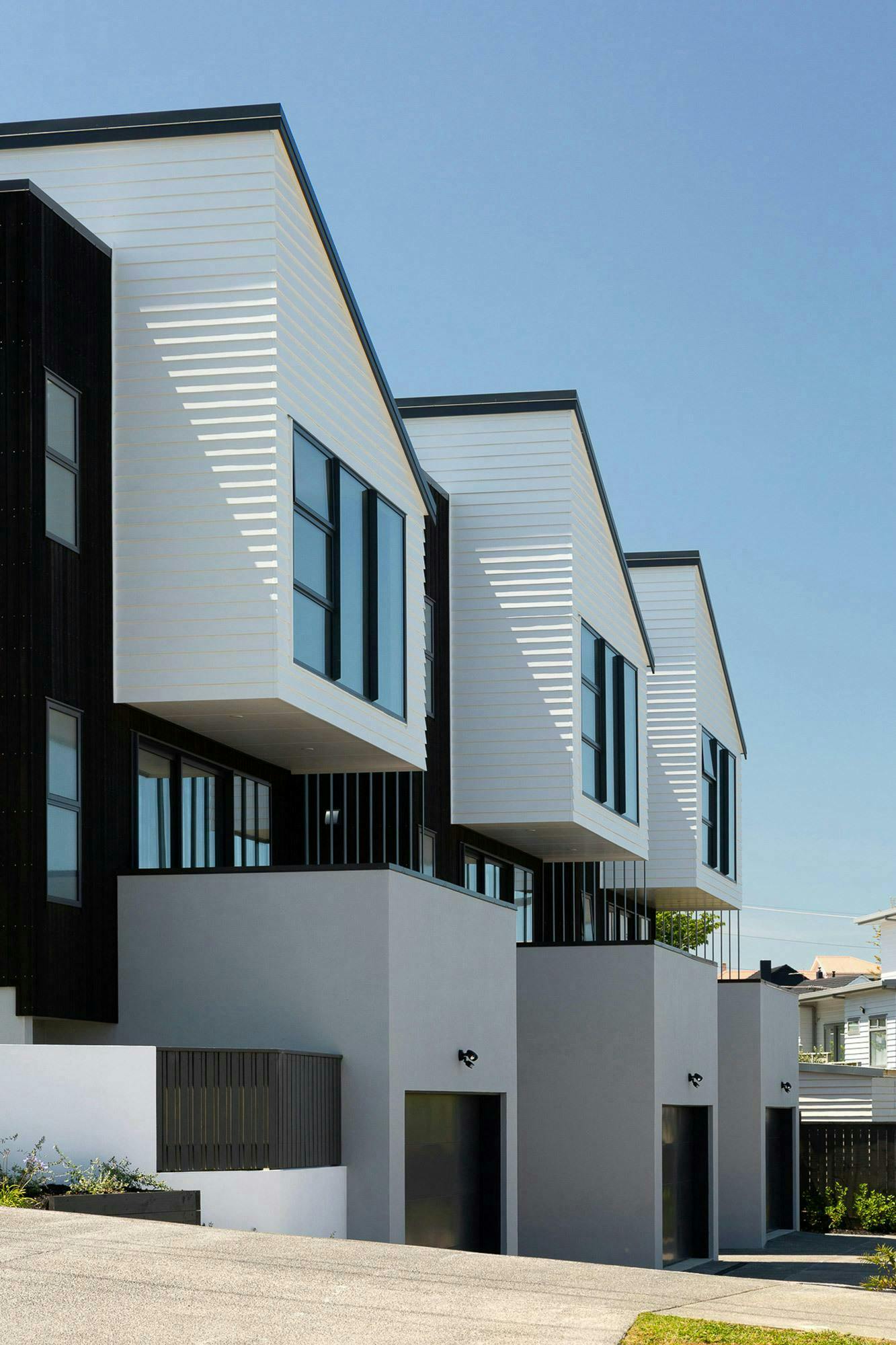 Northern Glenn Innes Housing Modern Terraces Construkt Architects Auckland Garages