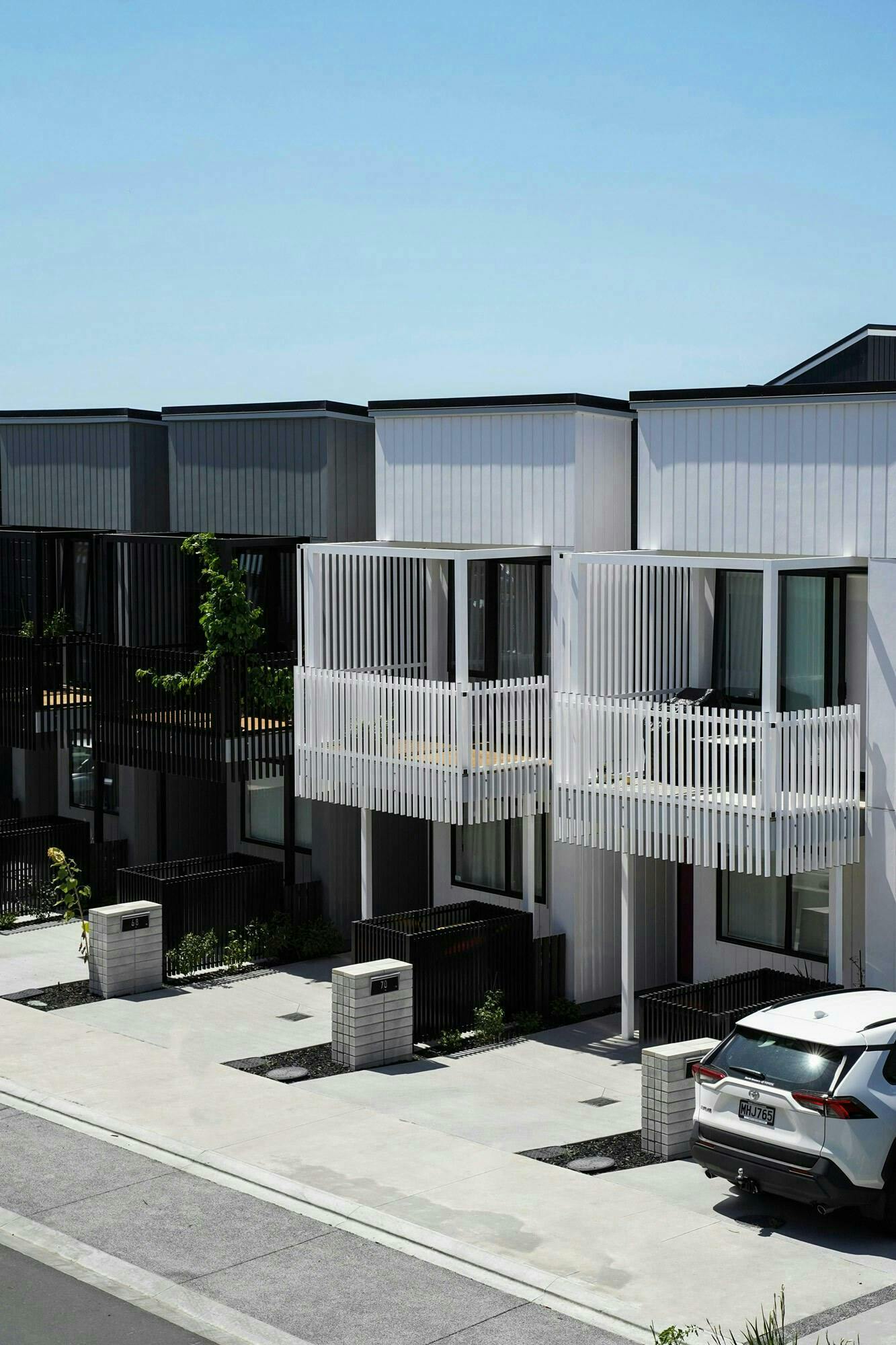 Nugget Avenue Terraces Terraces Multi unit Construkt Architects Auckland Balconies