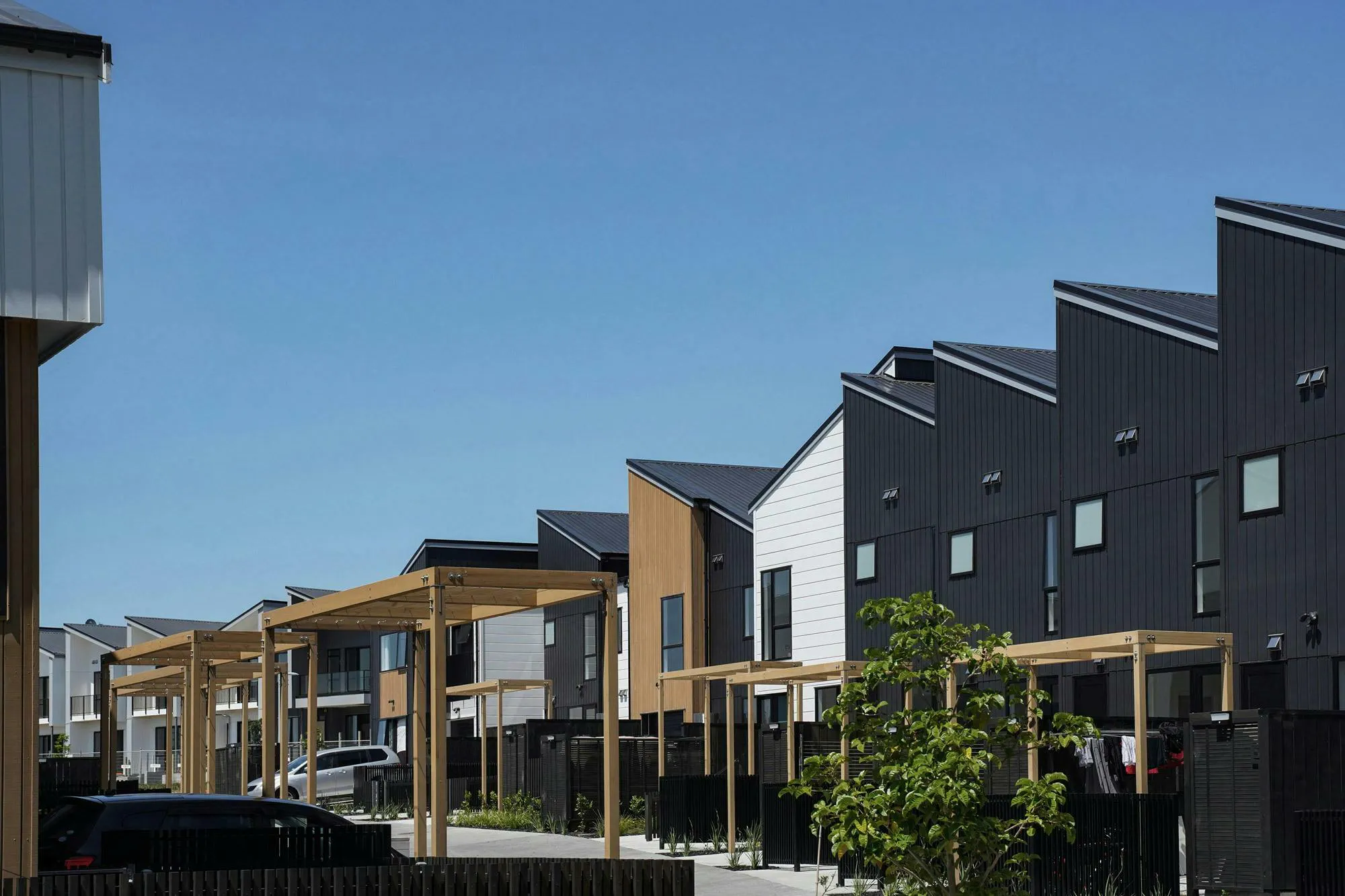 Nugget Avenue Terraces Terraces Multi unit Construkt Architects Auckland Entrances 2
