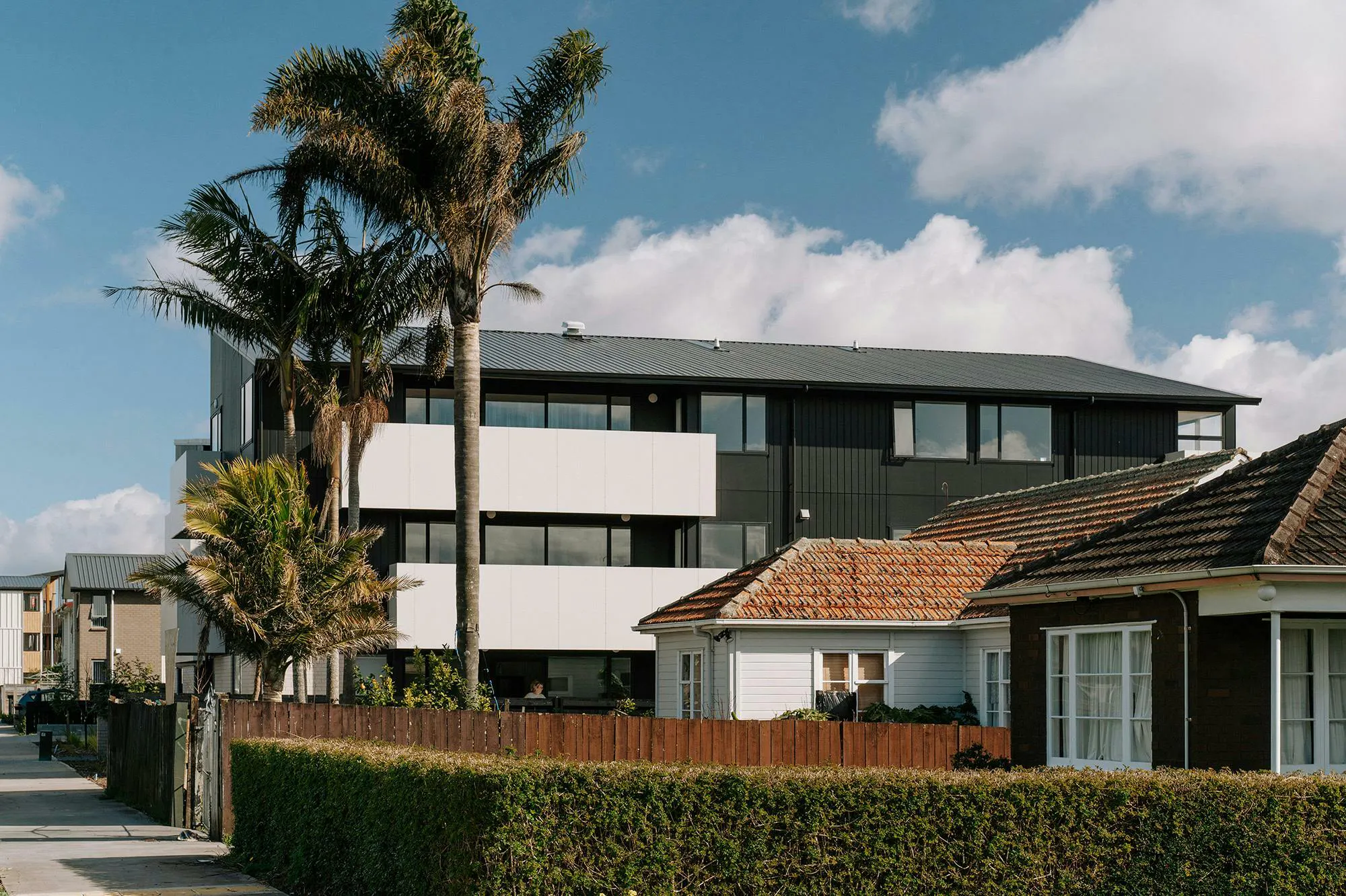 Owairaka Development Multi unit Construkt Architects Auckland Corner View