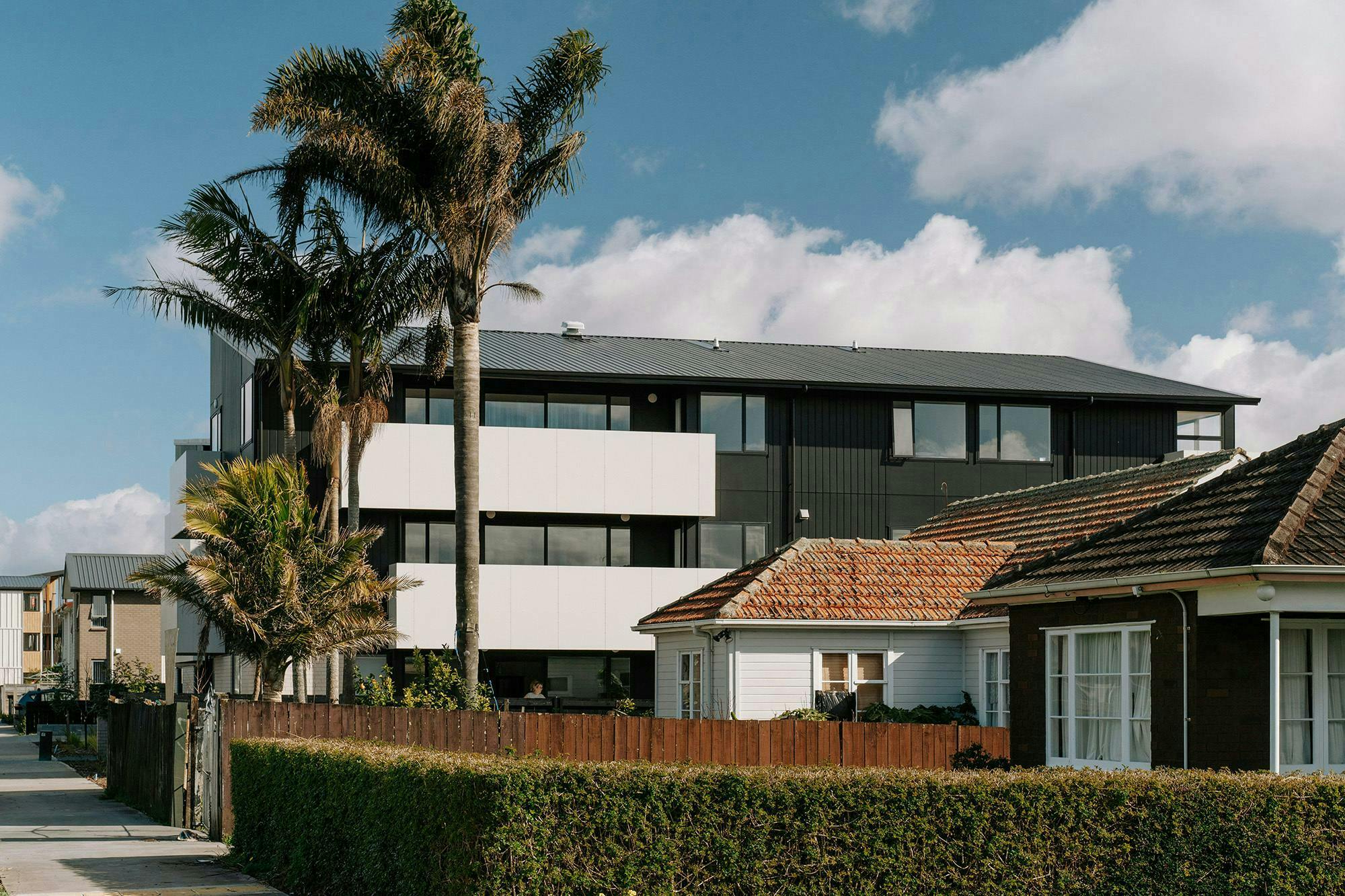 Owairaka Development Multi unit Construkt Architects Auckland Corner View