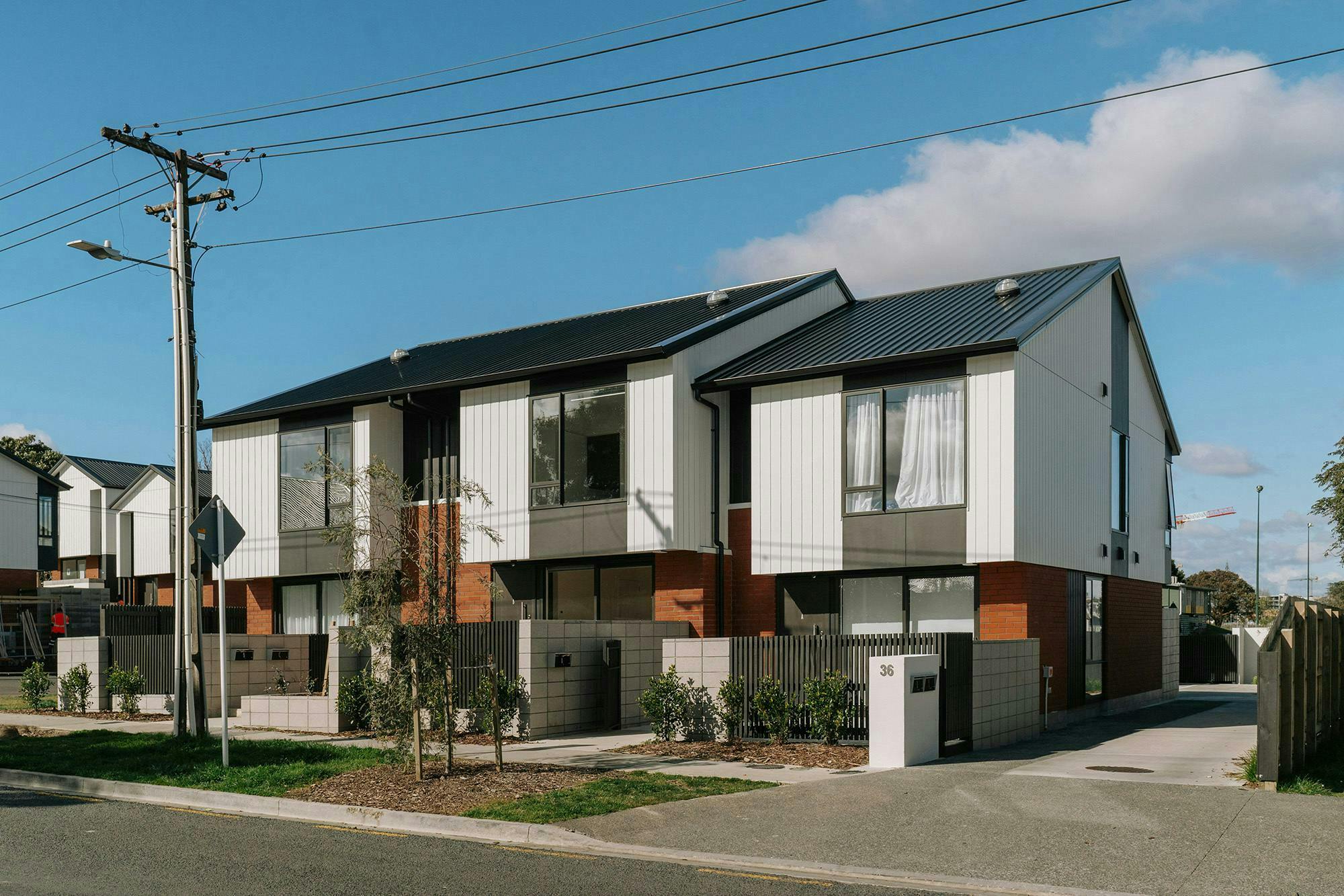 Owairaka Development Multi unit Construkt Architects Auckland Driveway