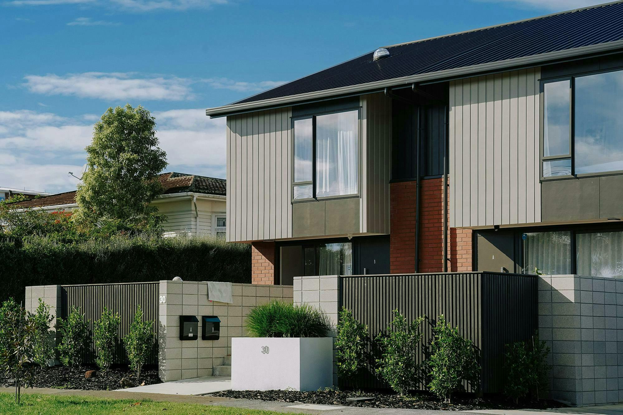 Owairaka Development Multi unit Construkt Architects Auckland Entrances