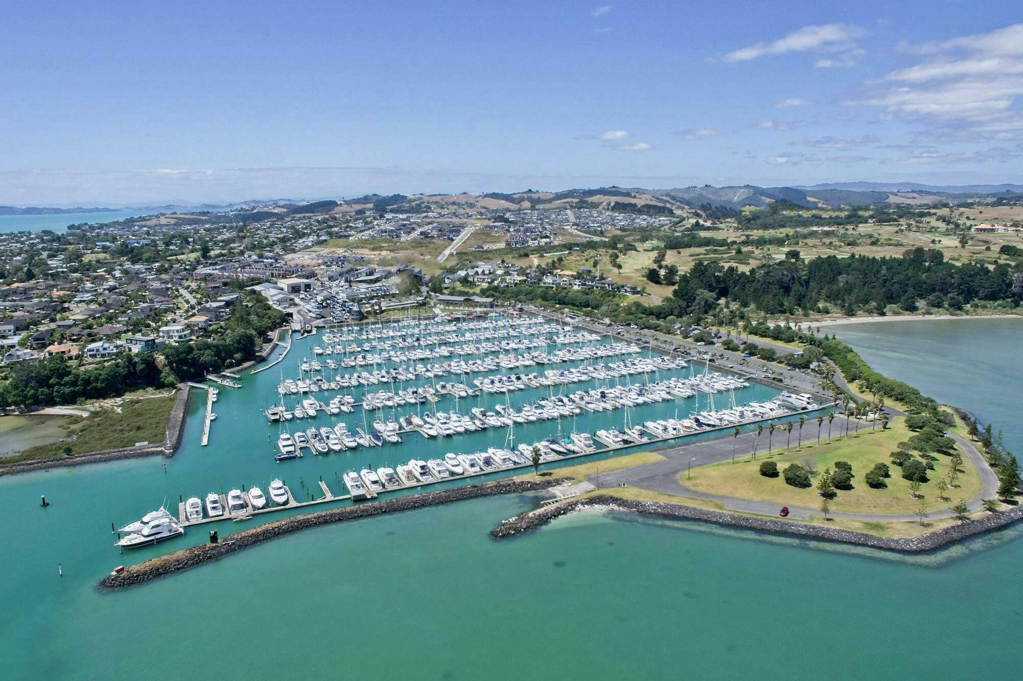 Pine Harbour Maritime Village Masterplanning Construkt Architects Auckland Aerial