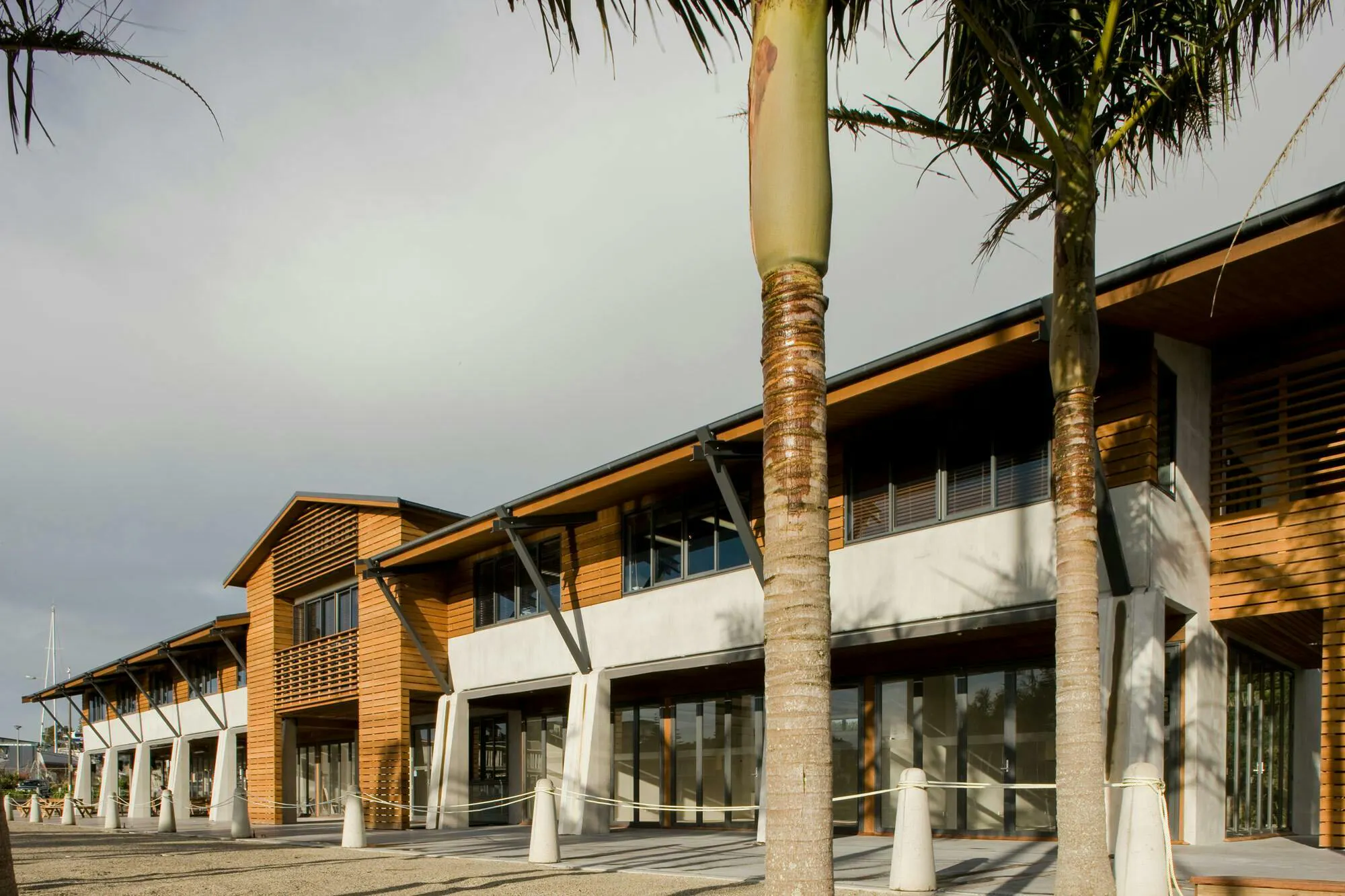 Pine Harbour Office Architectural Office Construkt Architects Auckland Long Perspective