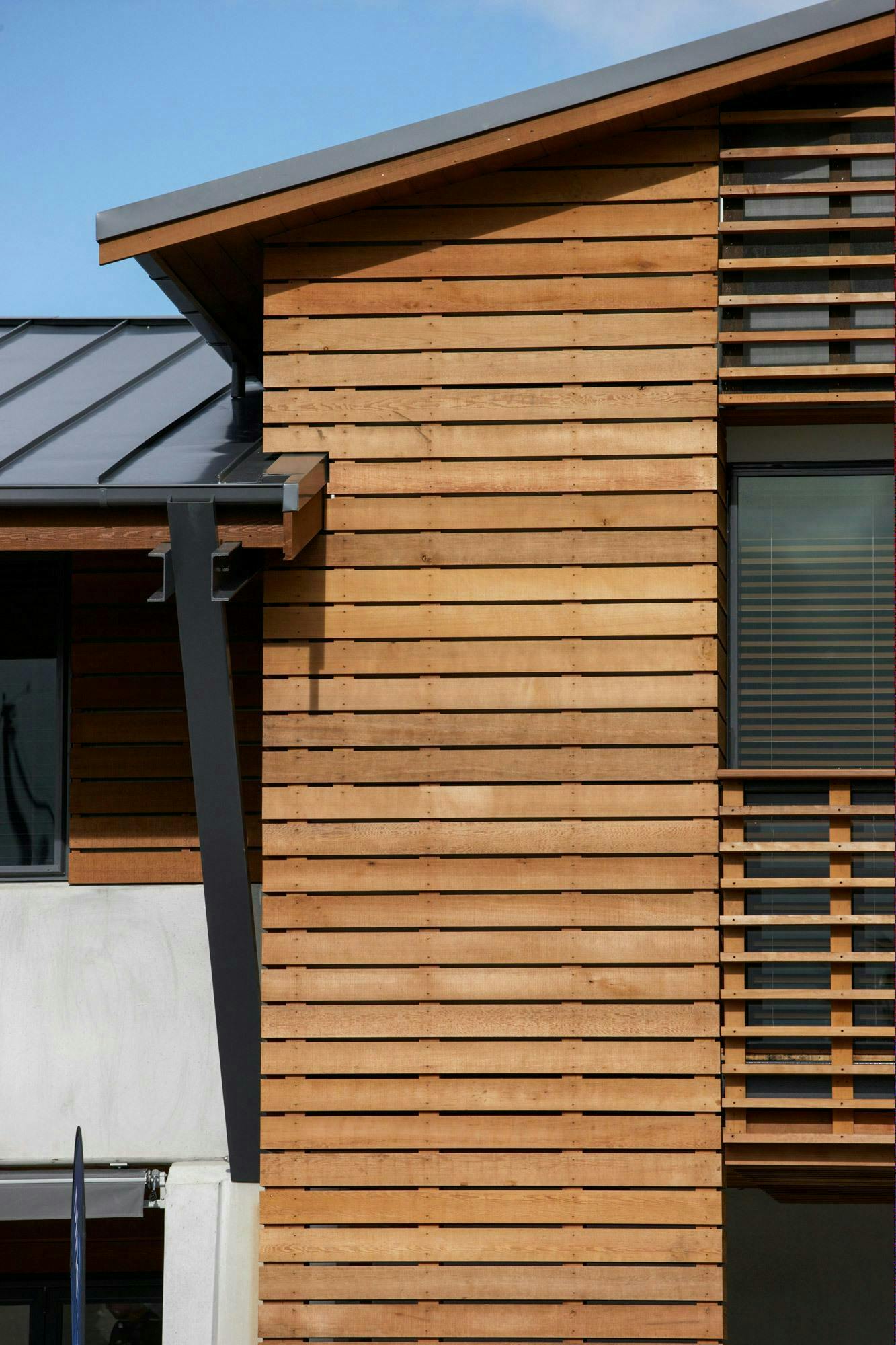 Pine Harbour Office Architectural Office Construkt Architects Auckland Roof Support 2
