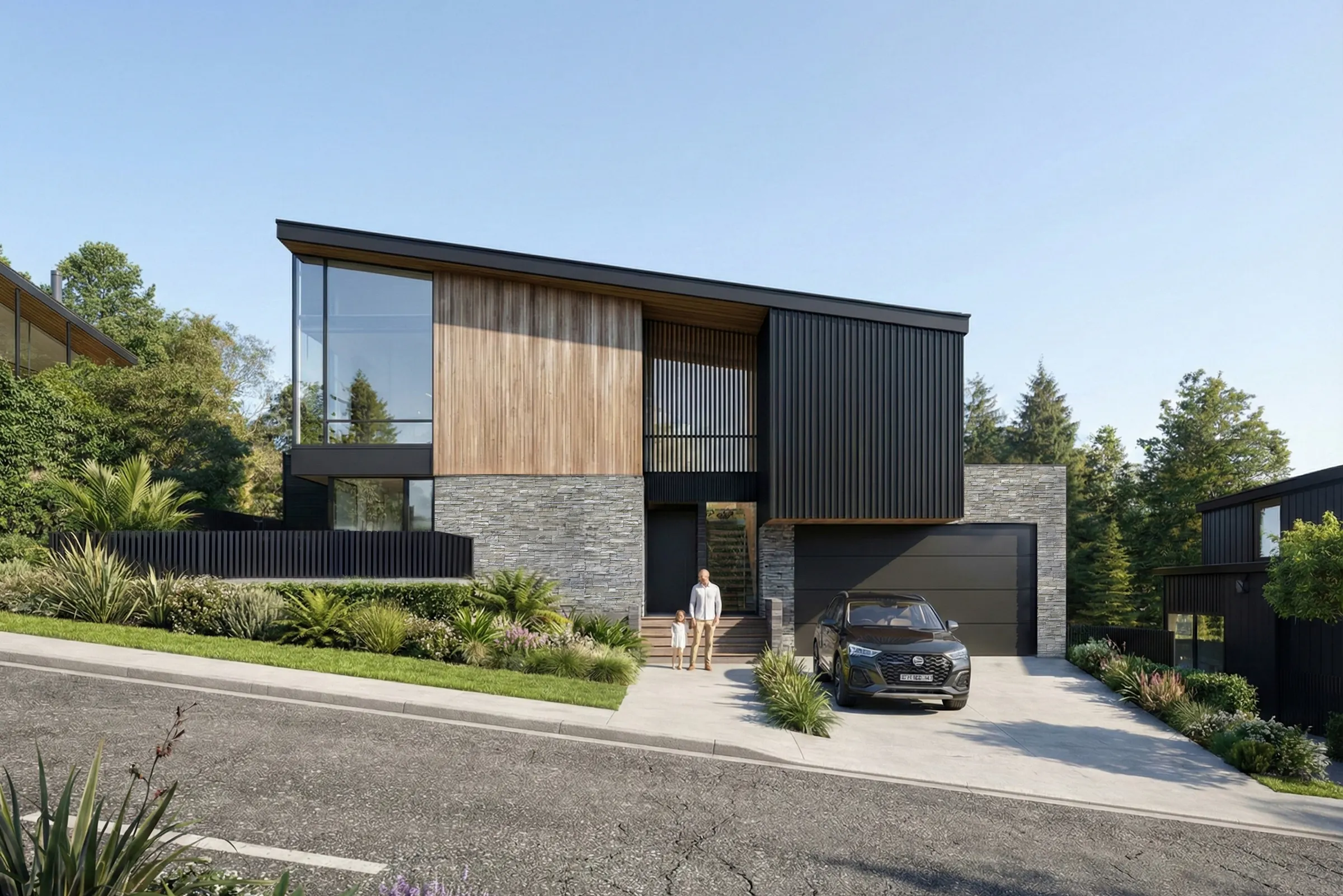 Heritage Homes Modern Homes Construkt Architects Auckland Street Elevation 2