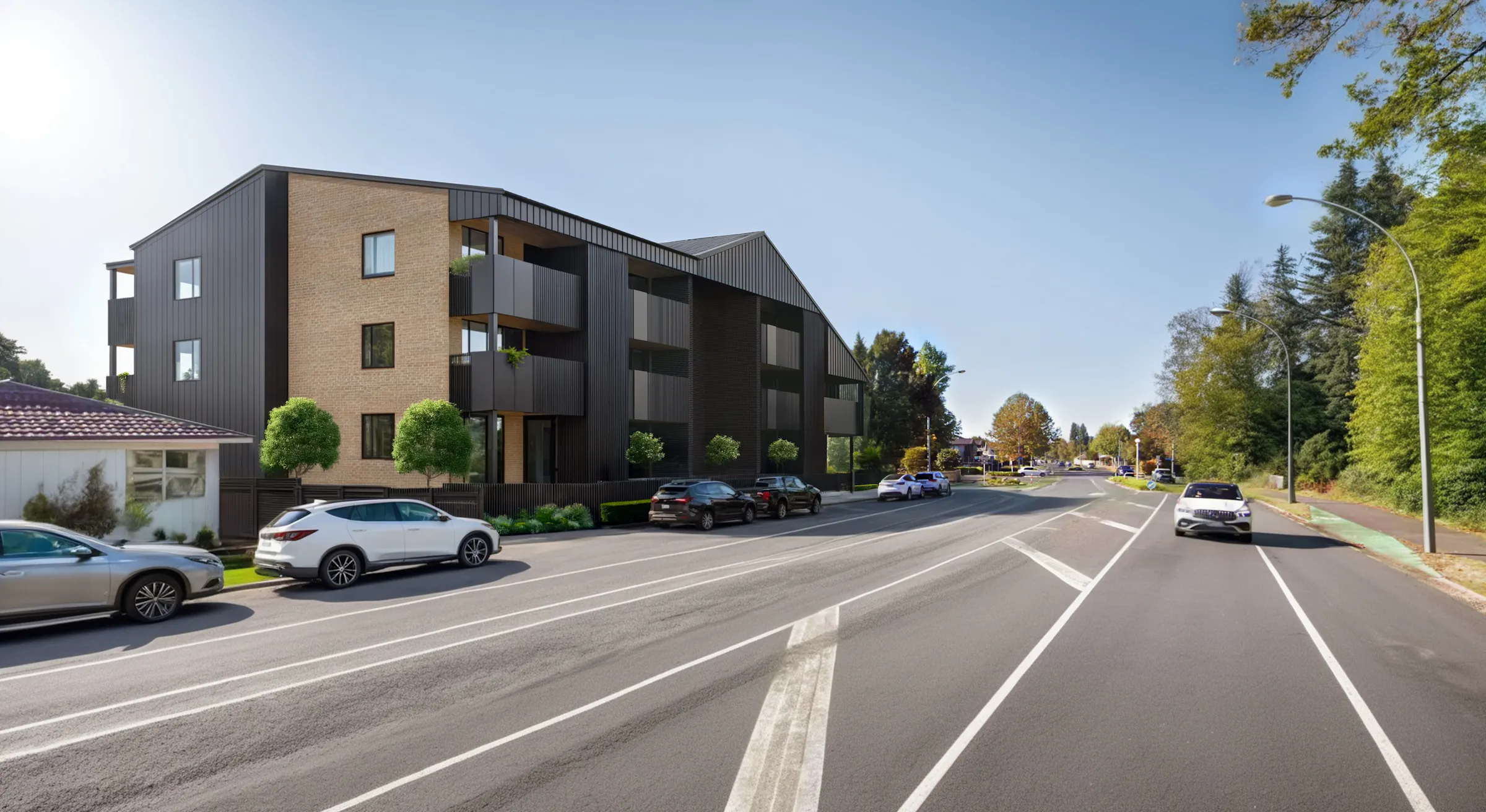 River Block Project Medium Density Housing Construkt Architects Auckland Street View 2