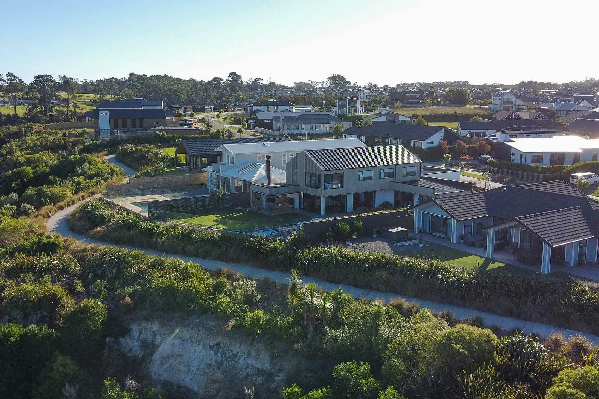Riverhead Deacon Point Masterplan Masterplan Construkt Architects Auckland Aerial Shot 3