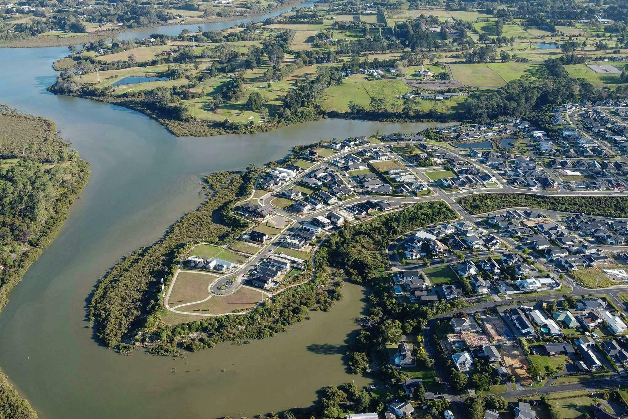 Riverhead Deacon Point Masterplan Masterplan Construkt Architects Auckland Aerial Shot 4