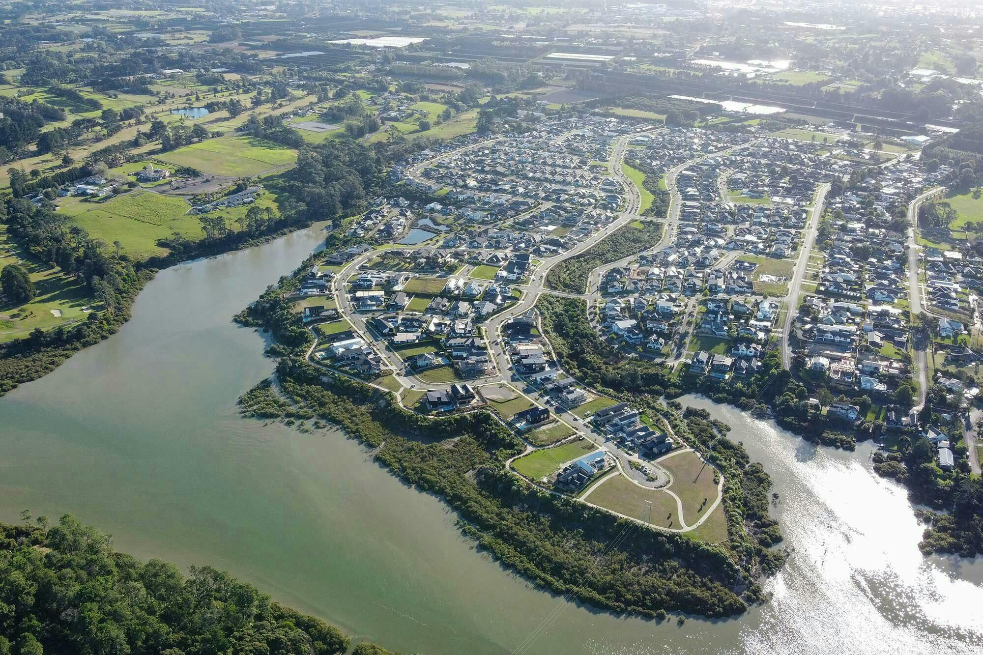 Riverhead Deacon Point Masterplan Masterplan Construkt Architects Auckland Aerial Shot