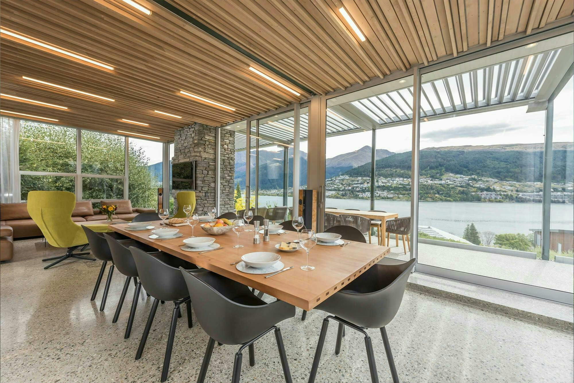 Shimmerlake Queenstown Home Construkt Architects Auckland Dining