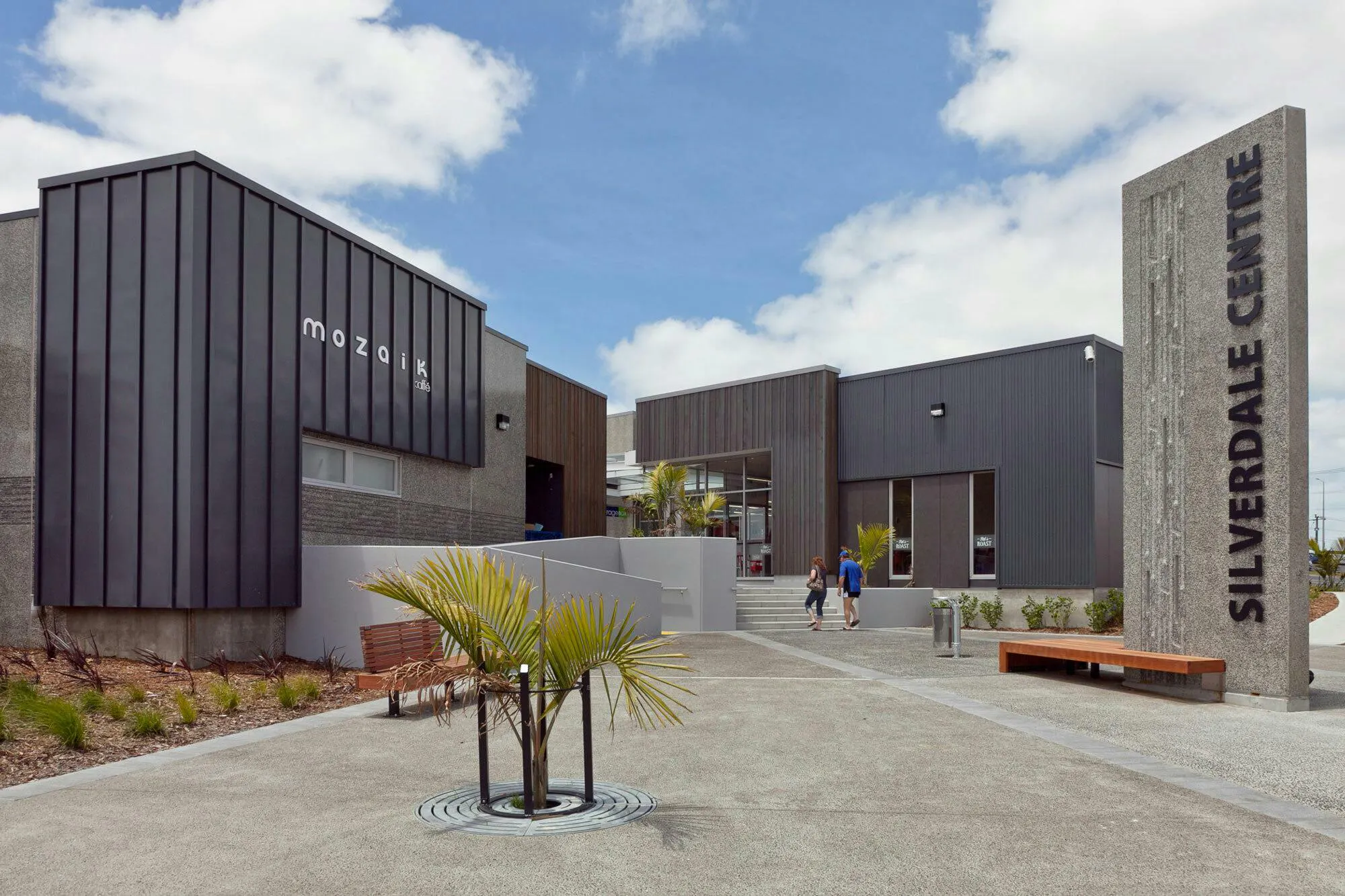 Silverdale Centre Commercial Architecture Construkt Architects Auckland Planting