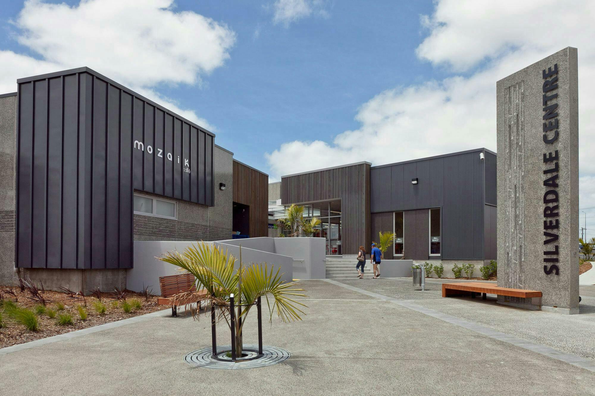 Silverdale Centre Commercial Architecture Construkt Architects Auckland Planting