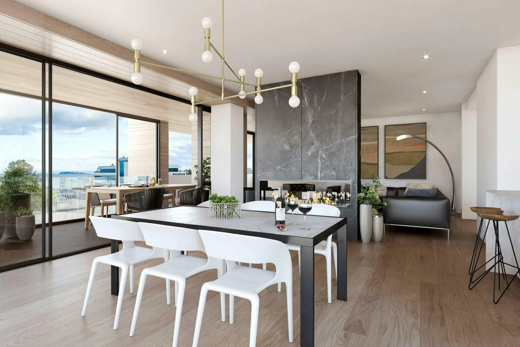Summer Gardens Apartments Modern Apartments Construkt Architects Auckland Dining
