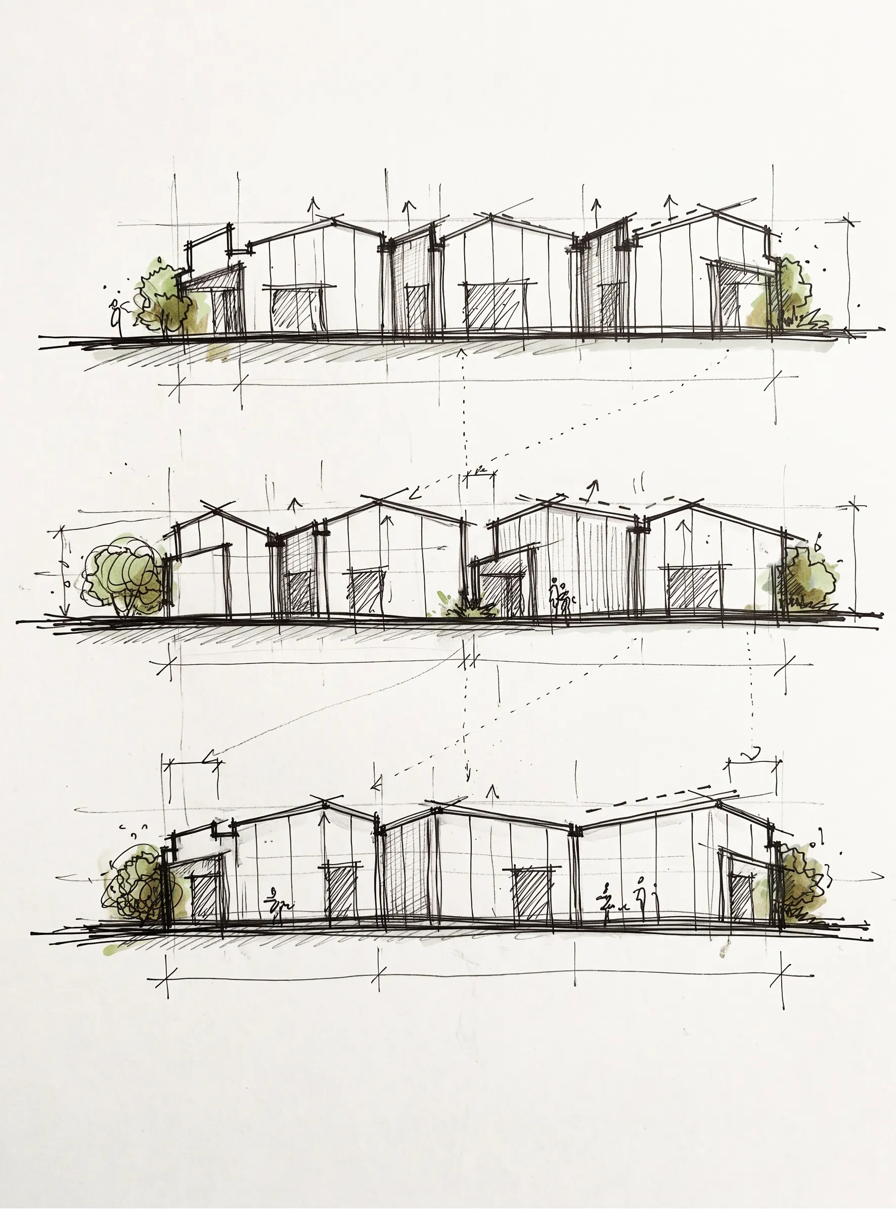 Te Awa Lakes Elevation Sketches Construkt Architects Auckland 2