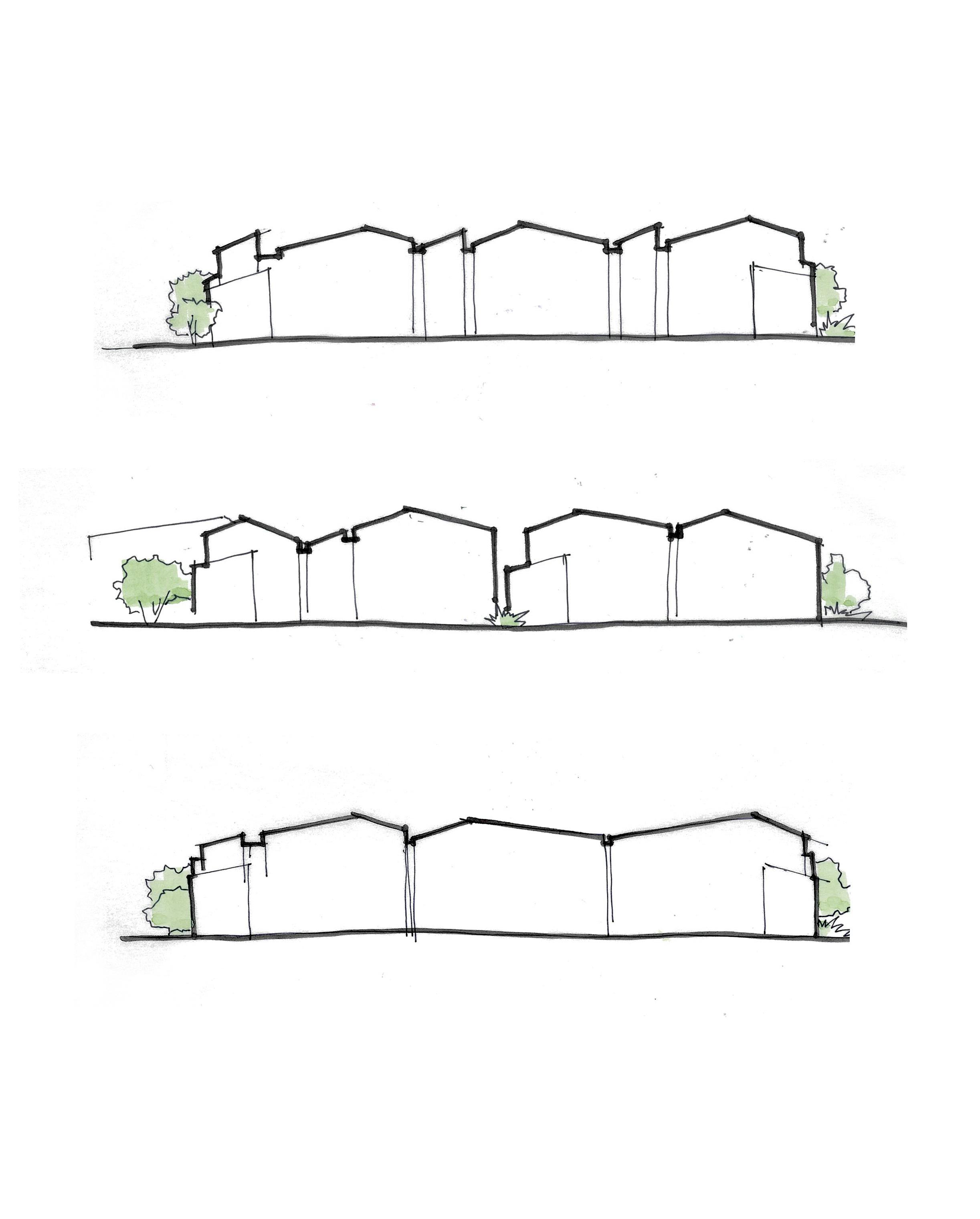 Te Awa Lakes Elevation Sketches Construkt Architects Auckland