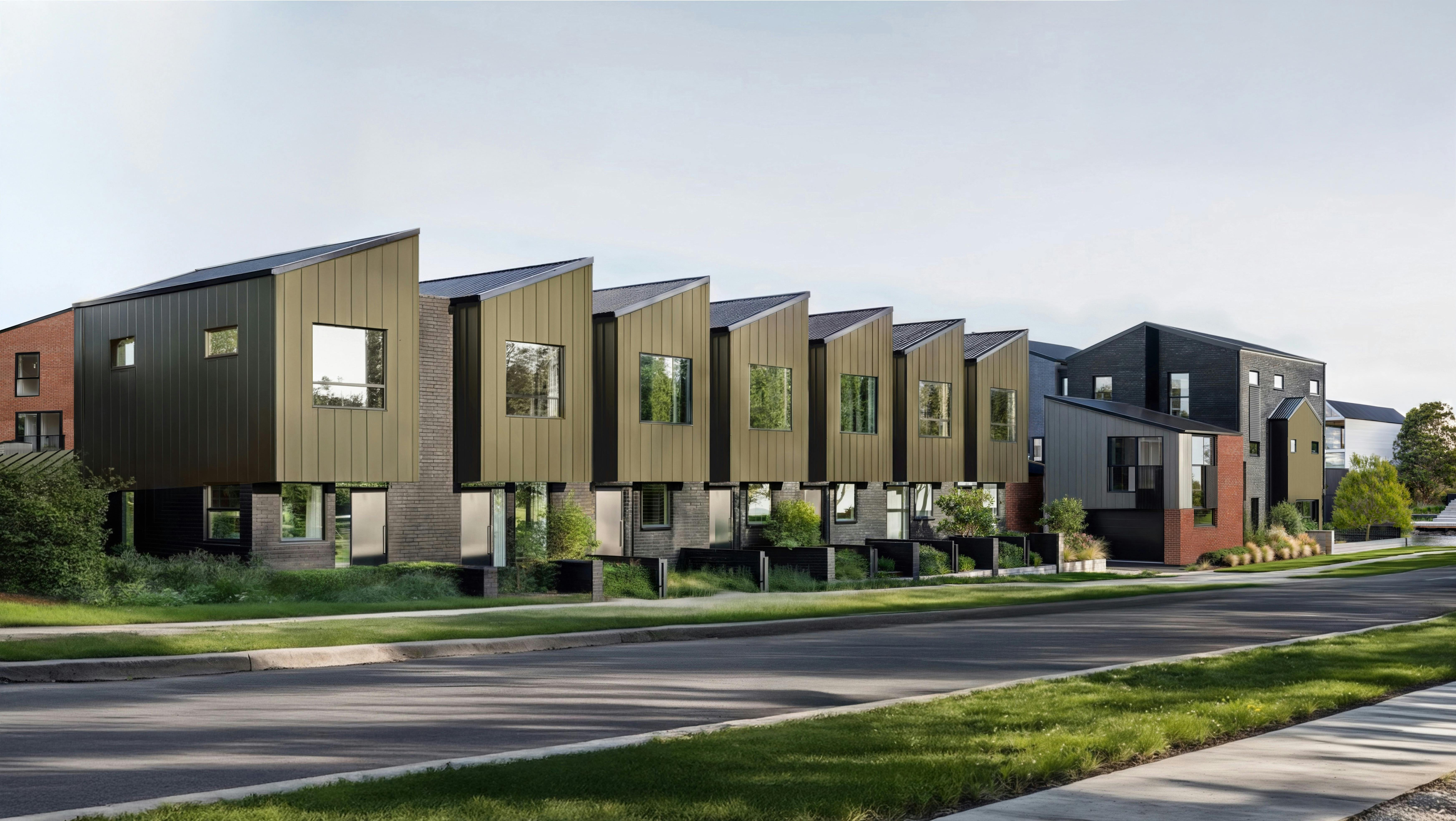 Te Awa Lakes Modern Apartments Construkt Architects Auckland Street View