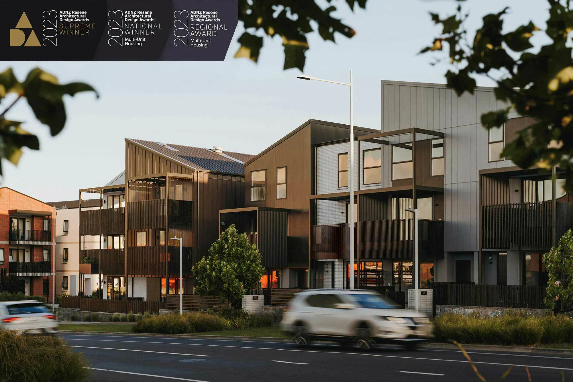 Te Uru Walk Up Terraces Modern Living Design Terrace Housing Auckland Construkt Architects