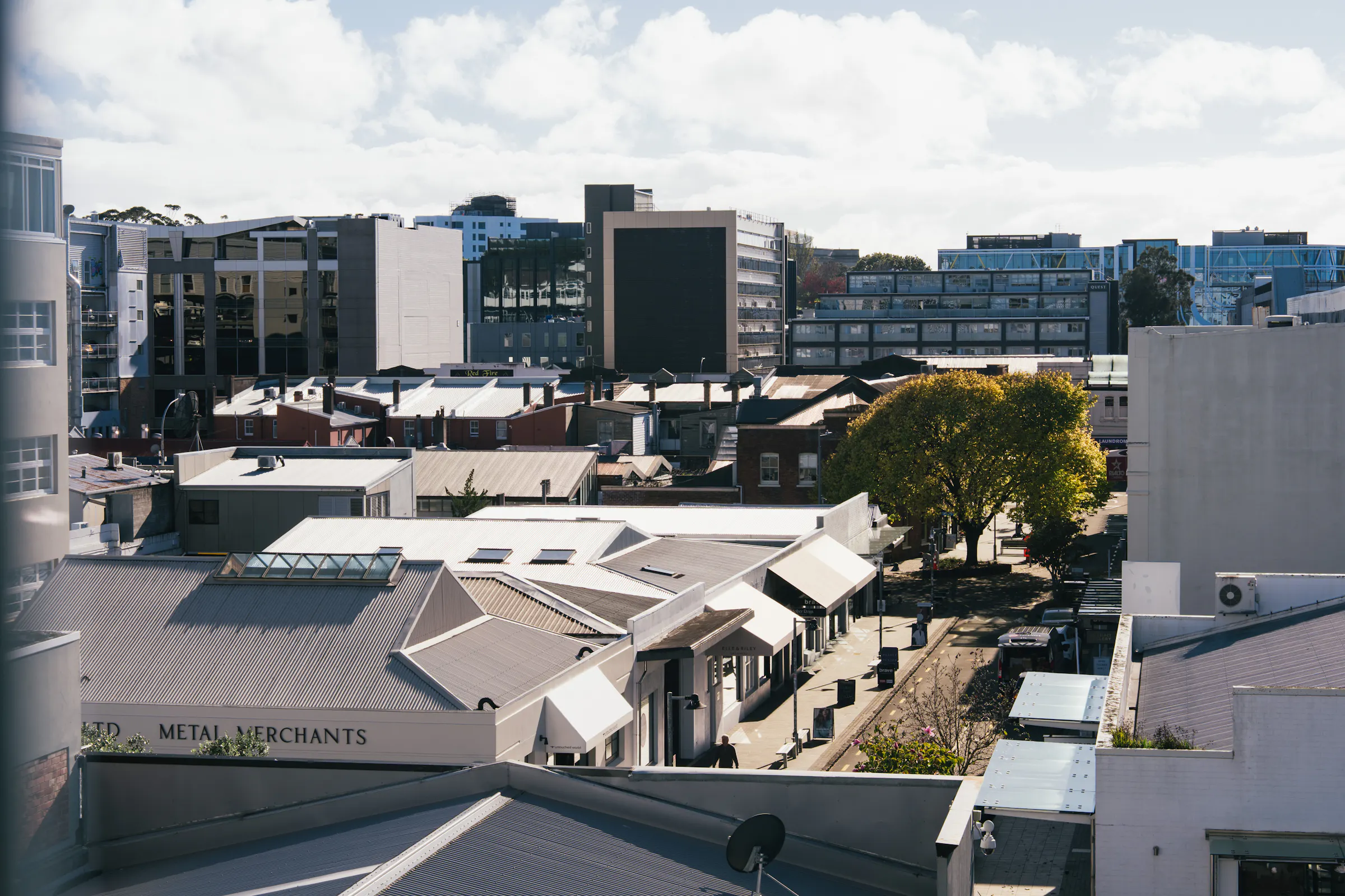 Teed Street Hayes Foundry Regeneration Aerial Newmarket Auckland Construkt Architects