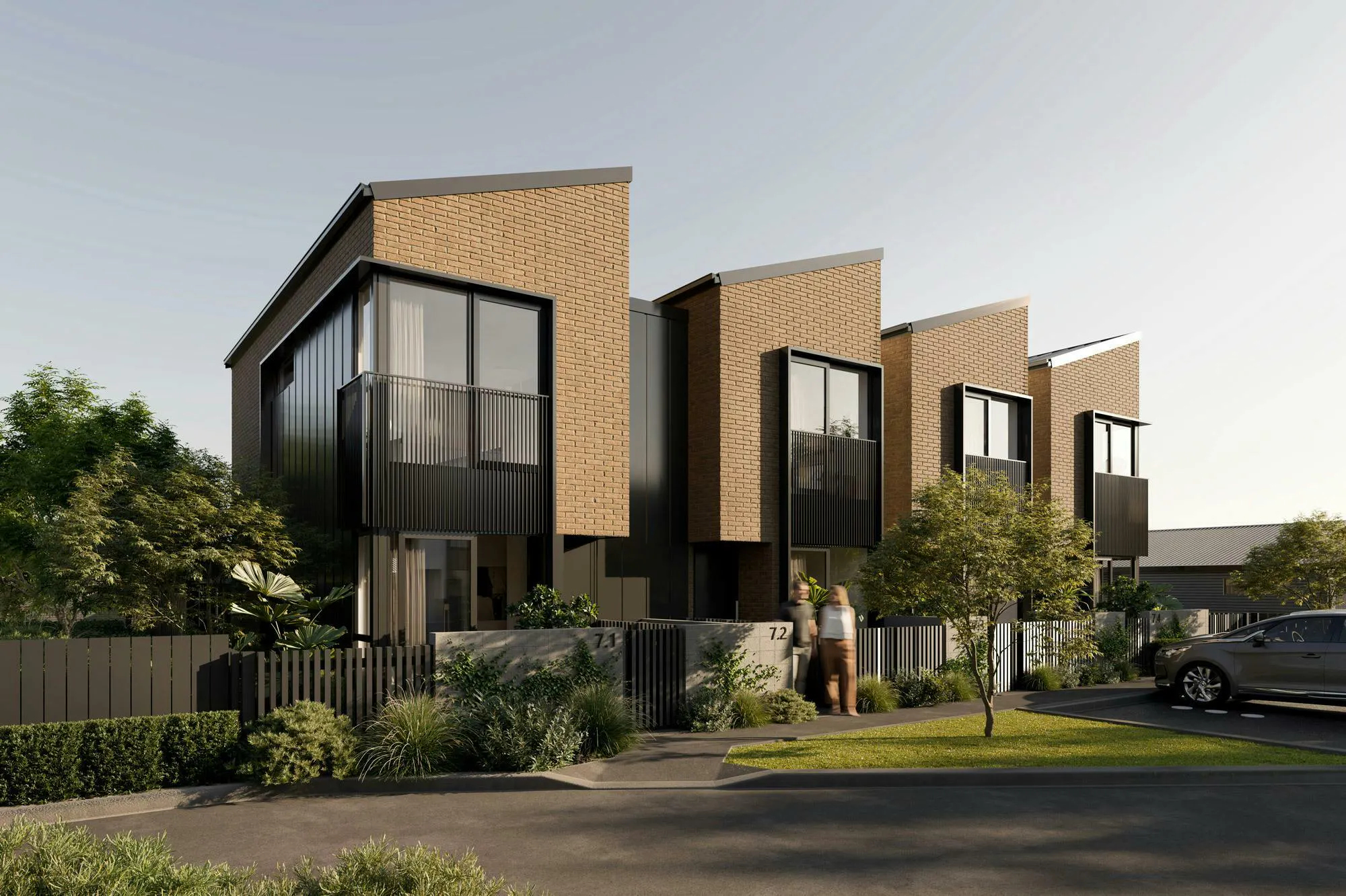 The Fore Multi unit Construkt Architects Auckland Entrances