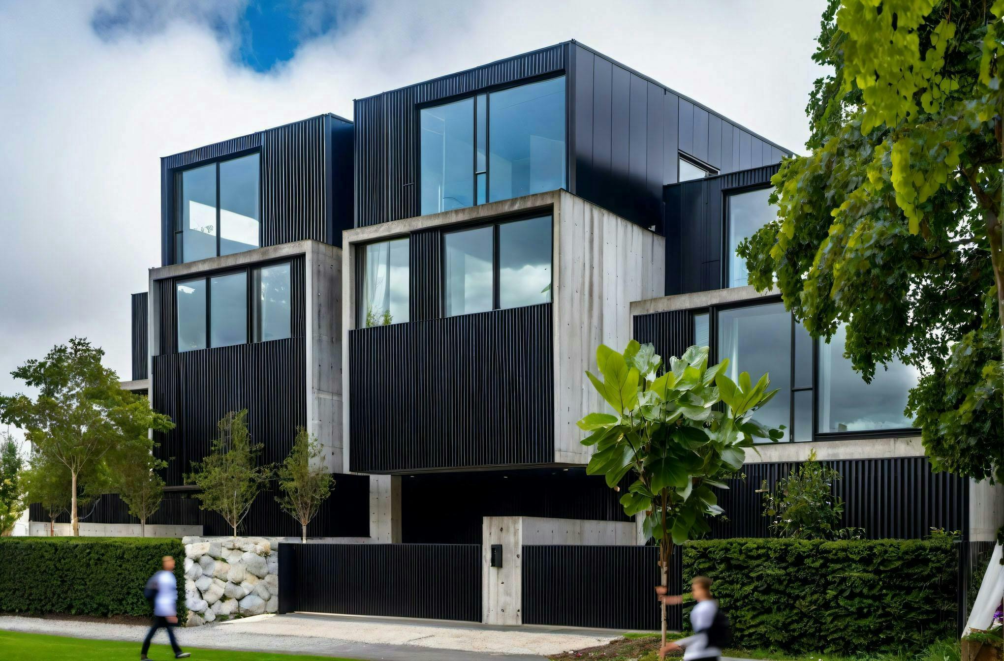 The Paritai Residences Multi unit Construkt Architects Auckland Street perspective