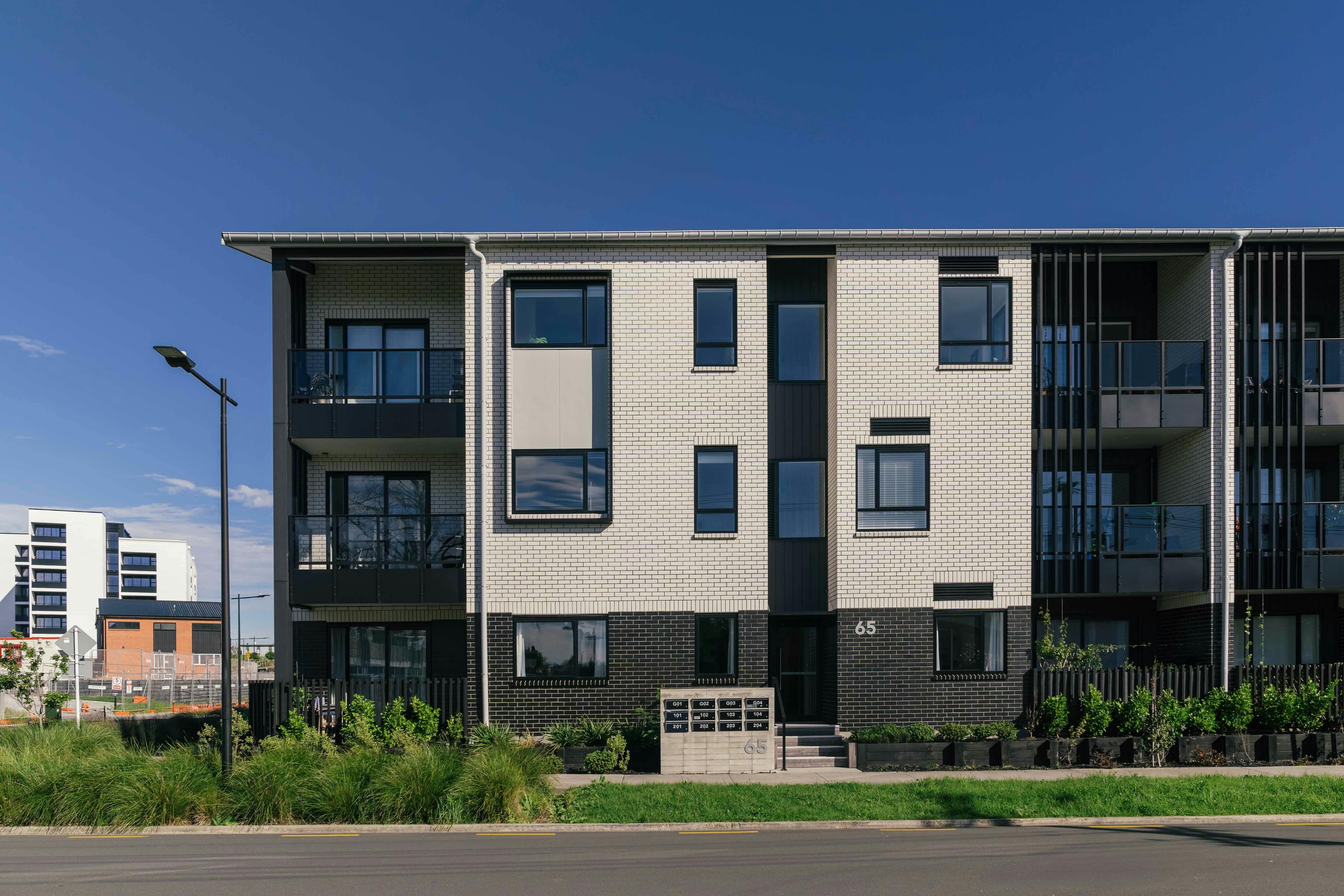 Tiakina Apartments Modern Apartments Construkt Architects Auckland Elevation