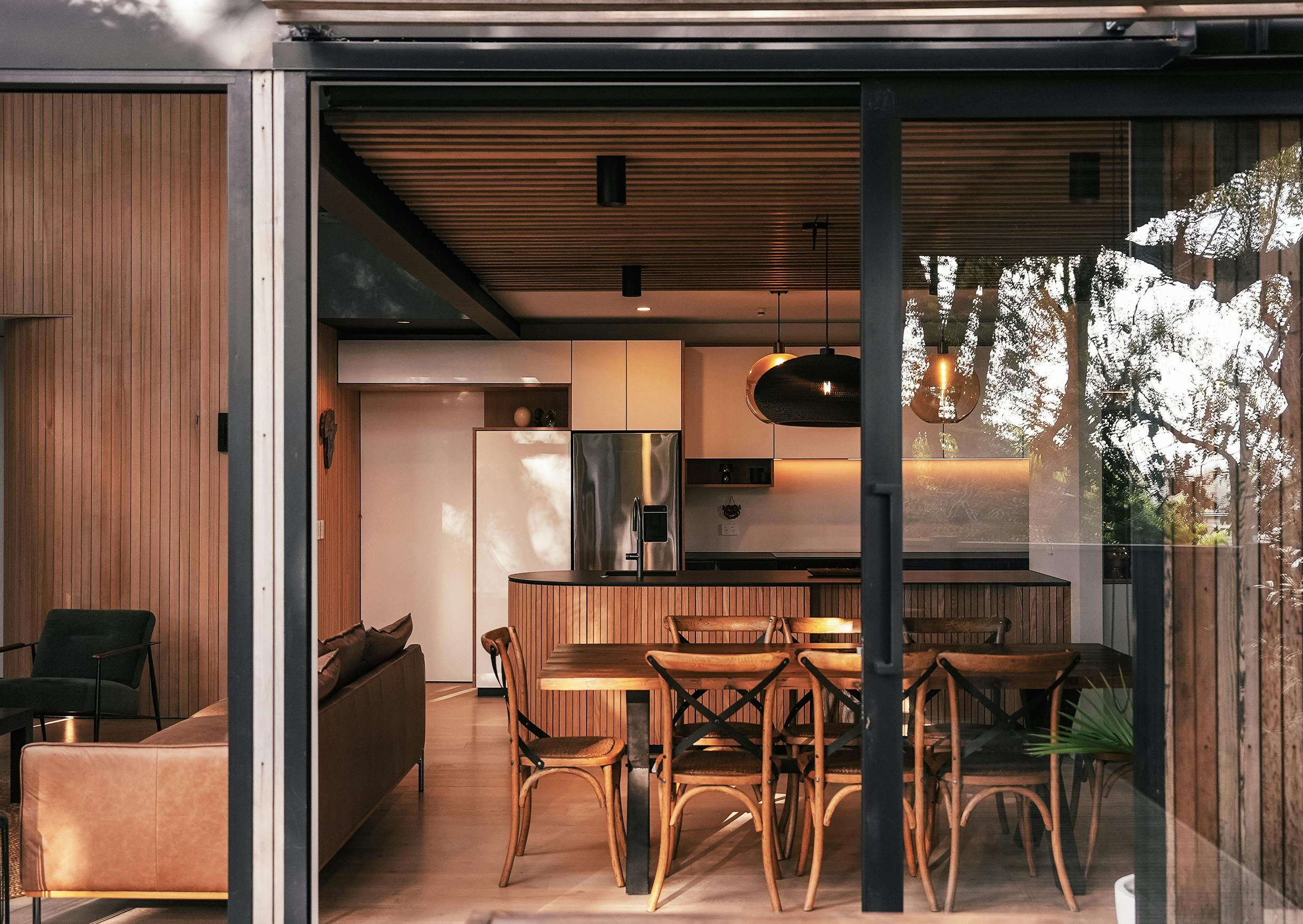 Under Canopy Cover Modern Architecture Construkt Architects Auckland Dining