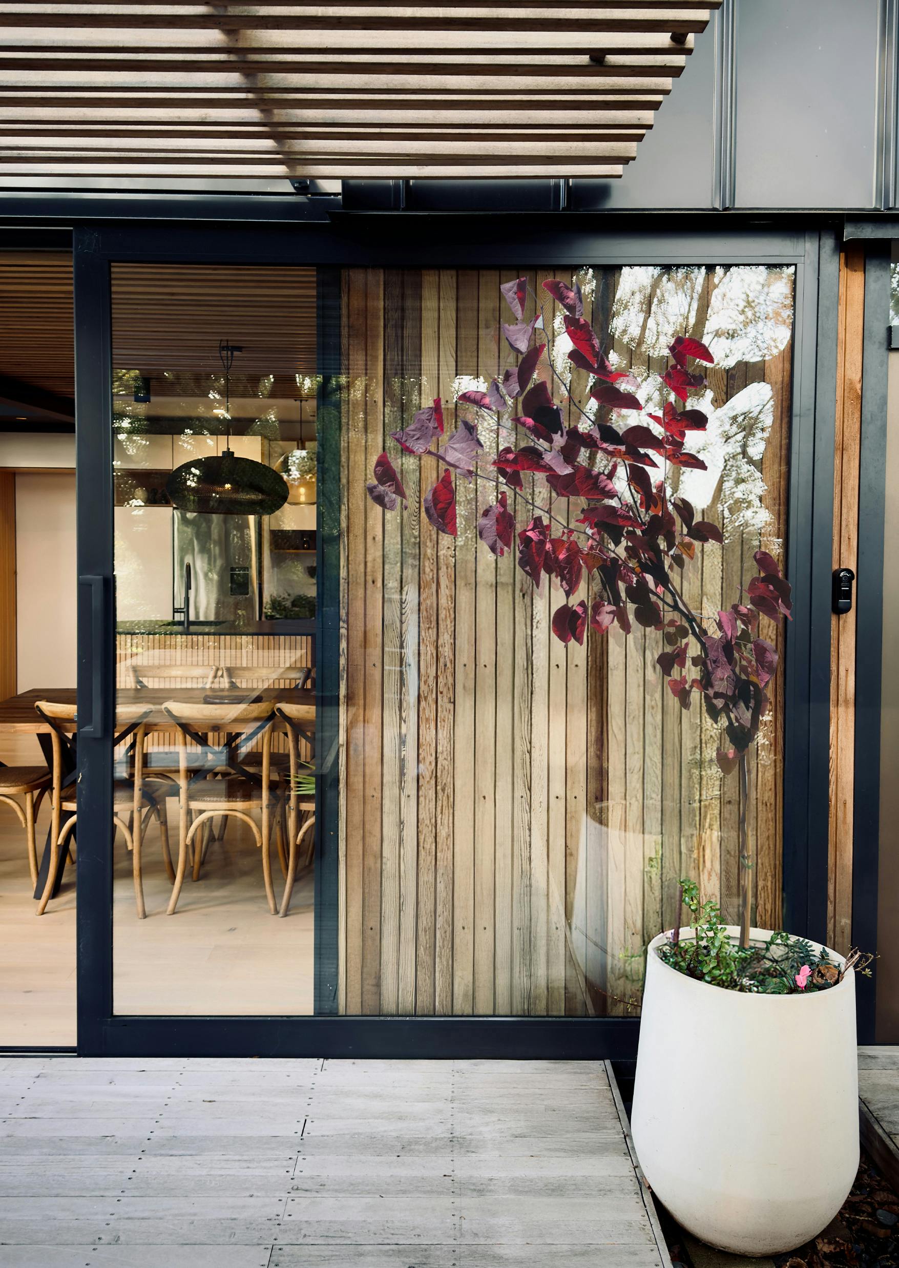 Under Canopy Cover Modern Architecture Construkt Architects Auckland Sliding Door