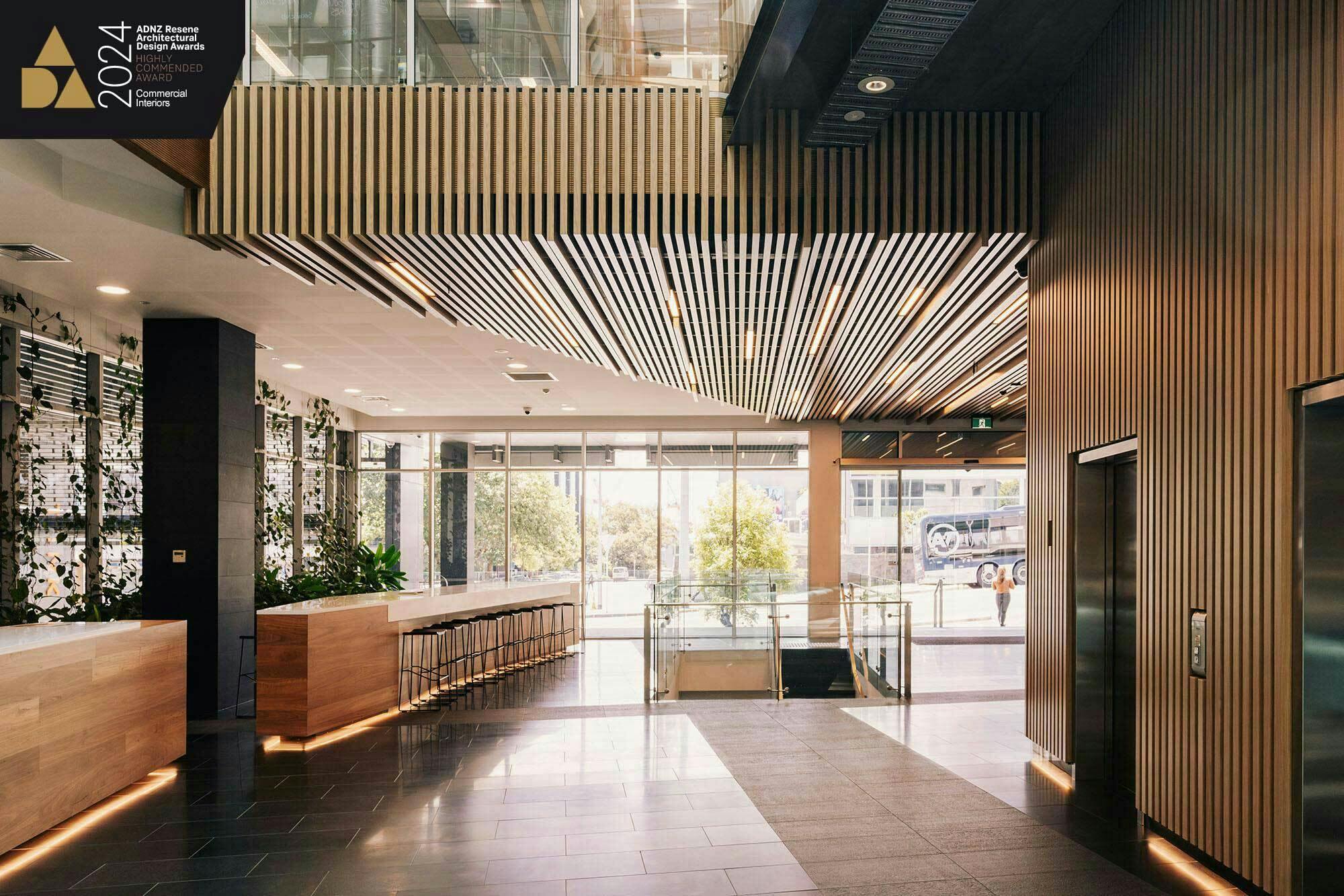 Victoria Street West Lobby Commercial Construkt Architects Auckland