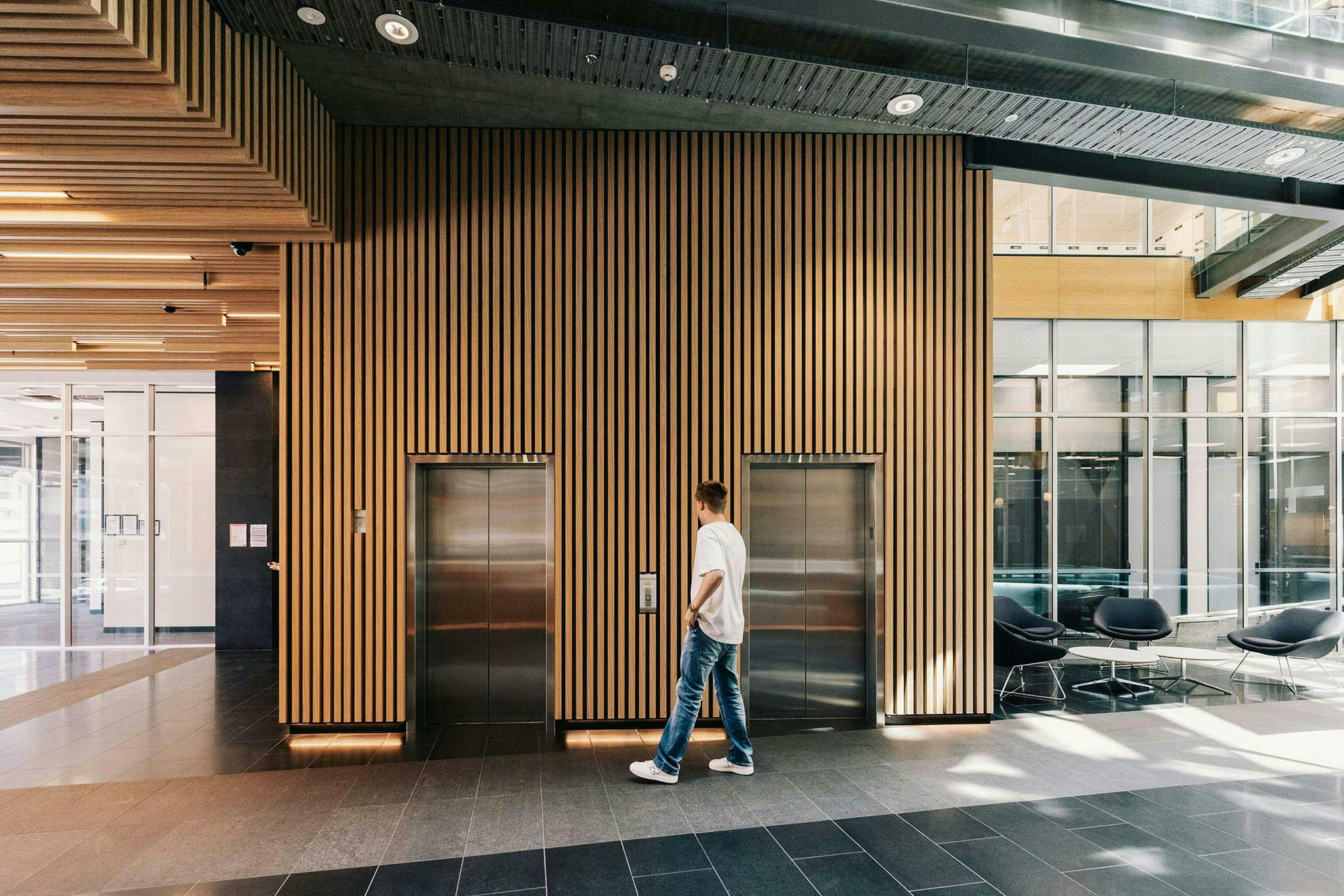 Victoria Street West Lobby Commercial Construkt Architects Auckland Elevators