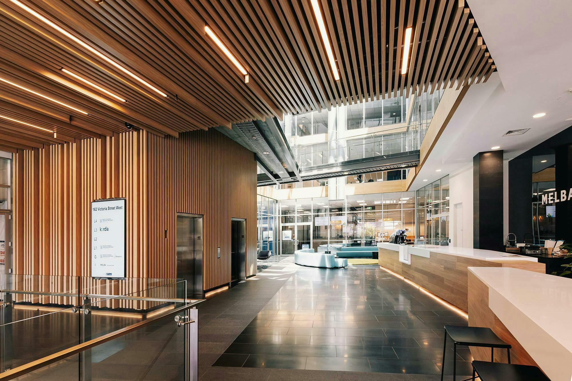 Victoria Street West Lobby Commercial Construkt Architects Auckland Reception