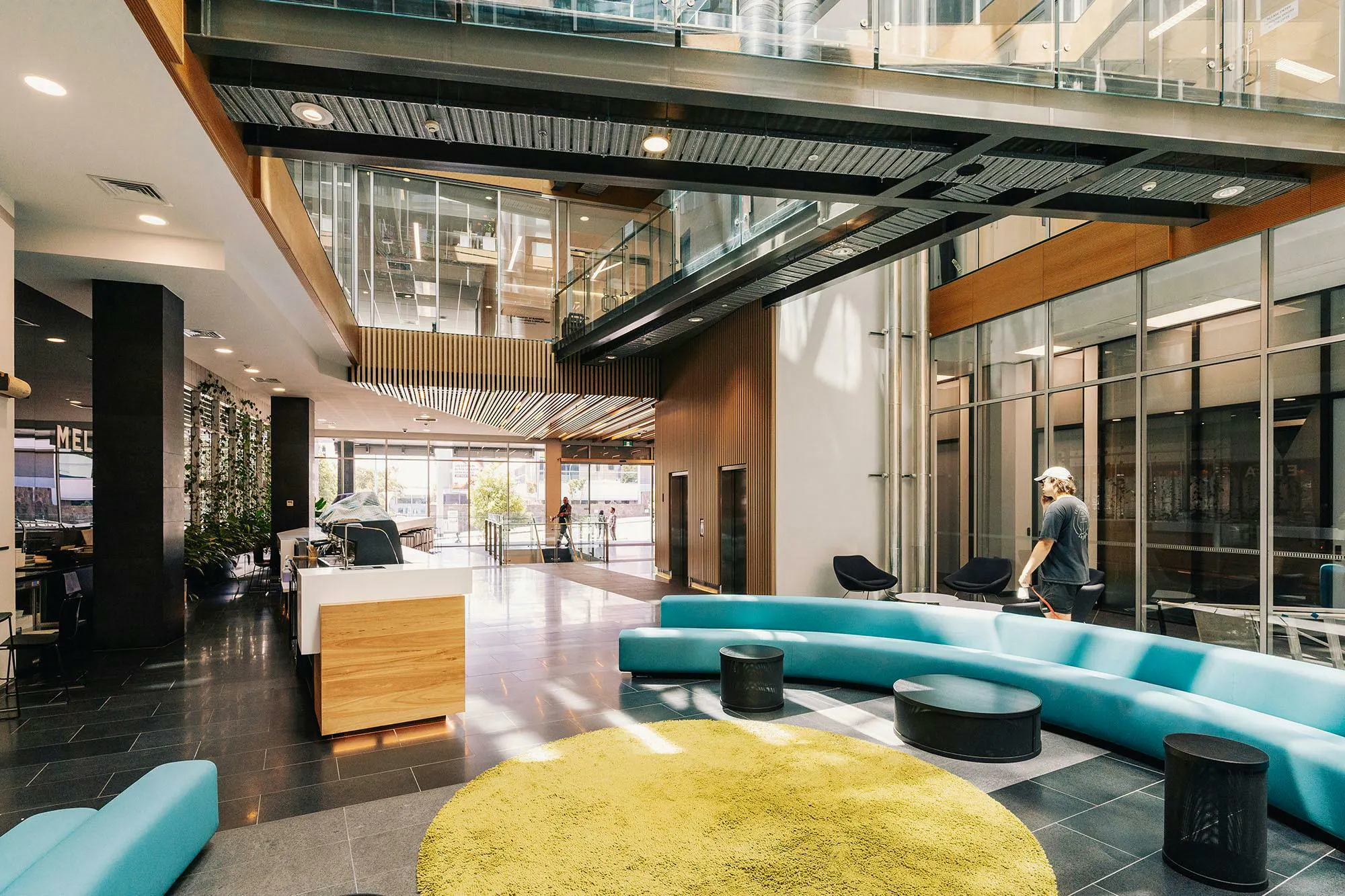 Victoria Street West Lobby Commercial Construkt Architects Auckland Seating Area