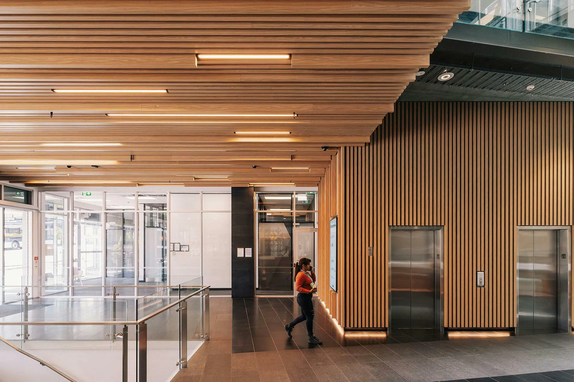 Victoria Street West Lobby Commercial Construkt Architects Auckland Stairs and Elevators