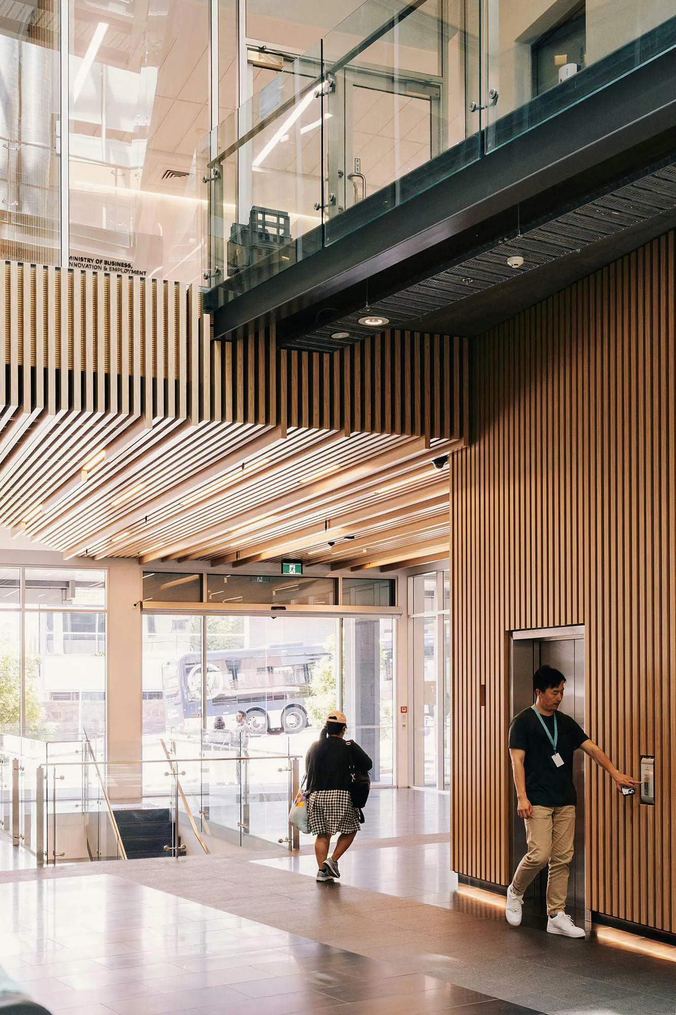 Victoria Street West Lobby Commercial Construkt Architects Auckland View Outside