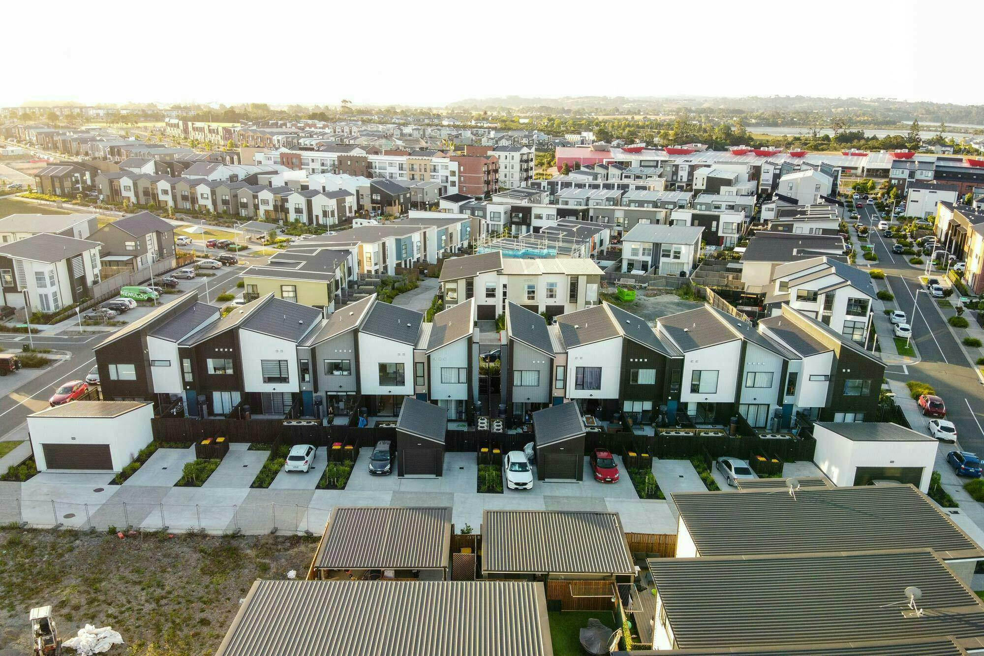 Walter Merton Road Terraces Terraces Multi unit Construkt Architects Auckland Aerial Shot