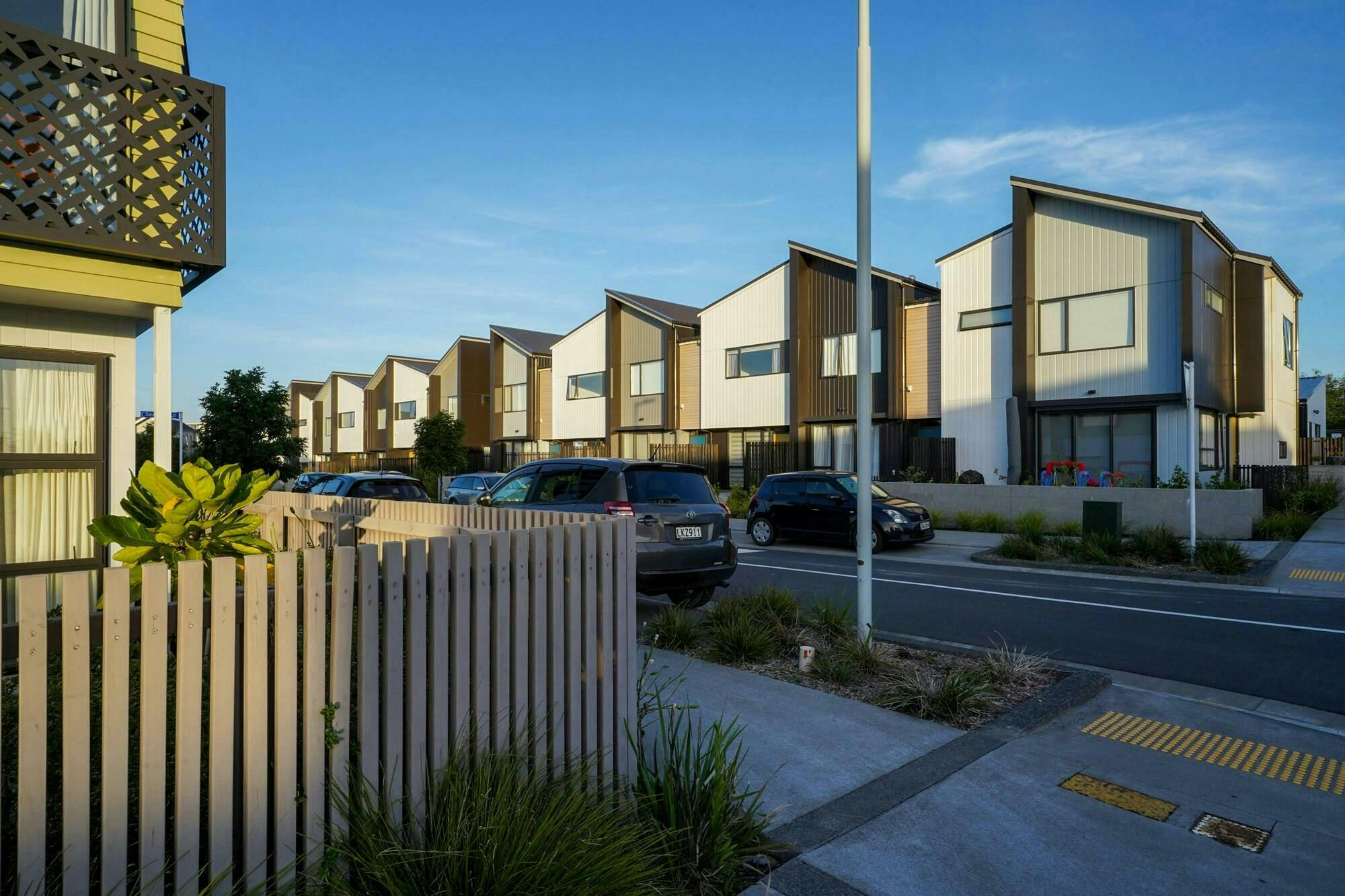 Walter Merton Road Terraces Terraces Multi unit Construkt Architects Auckland Corner View