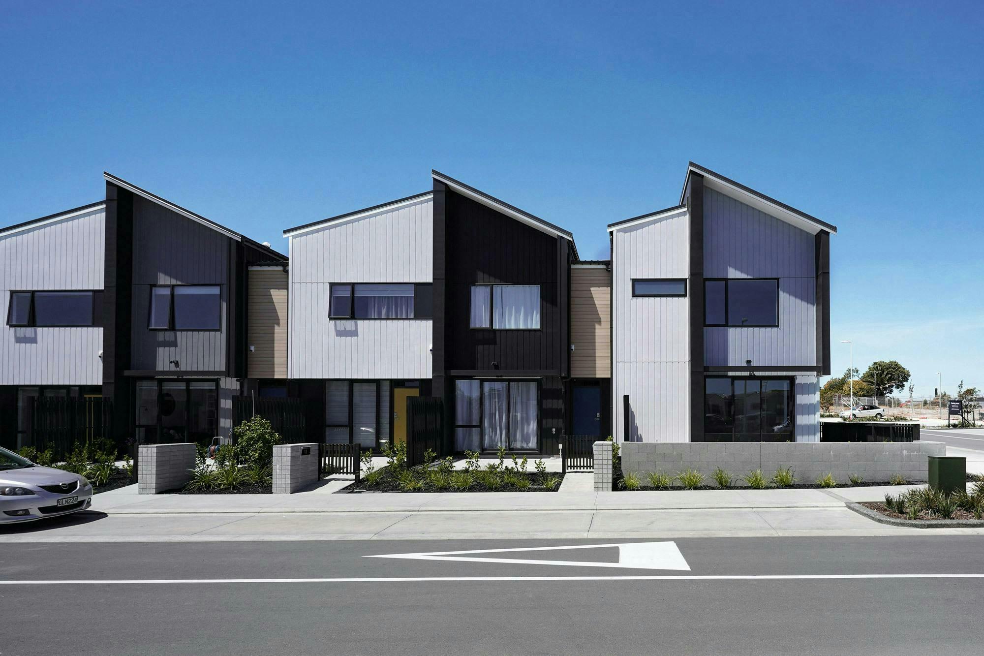 Walter Merton Road Terraces Terraces Multi unit Construkt Architects Auckland Street Elevation