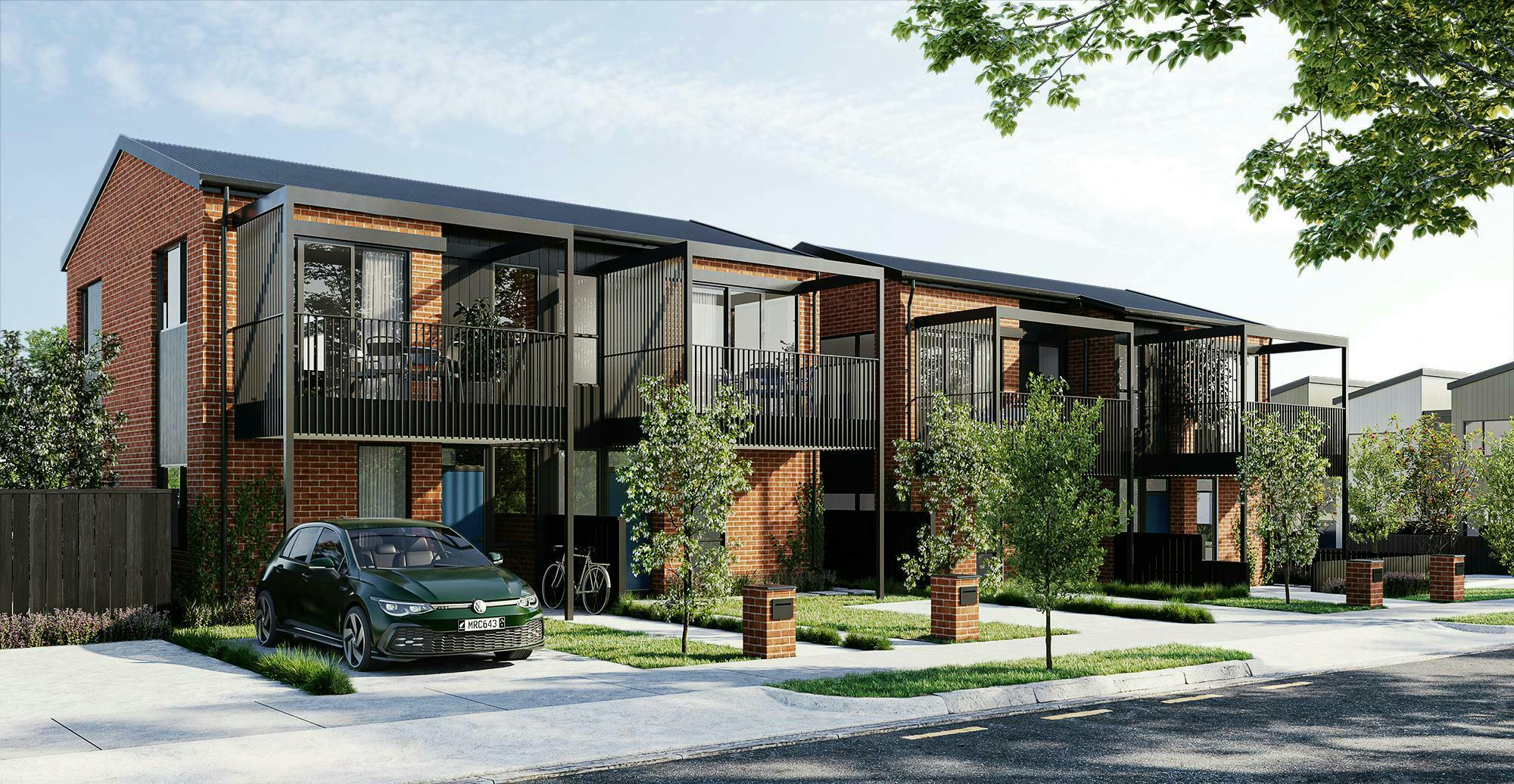 West Hills Residential Development Construkt Architects Auckland Driveways