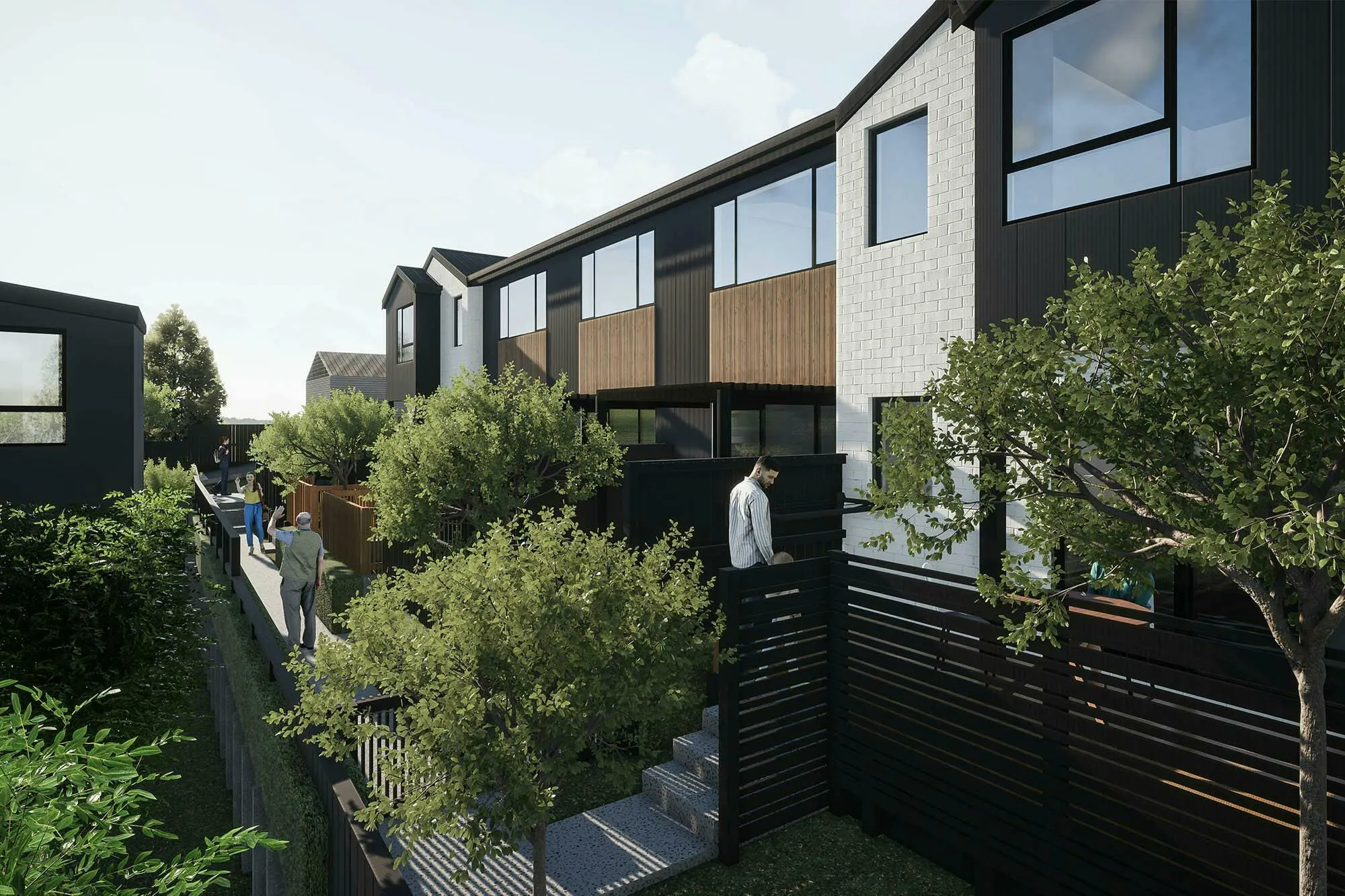 Oskill South Terraces Modern Terraces Construkt Architects Auckland Patio