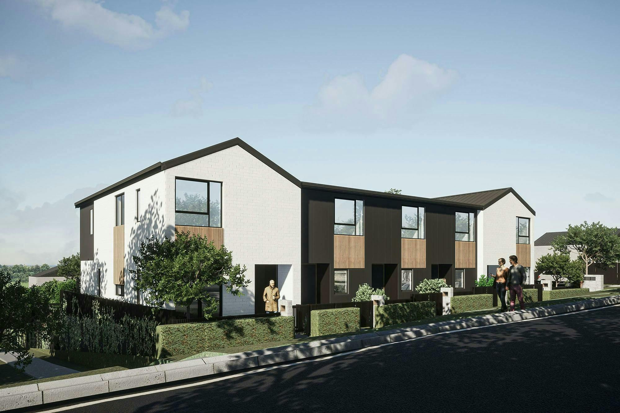 Oskill South Terraces Modern Terraces Construkt Architects Auckland Street View